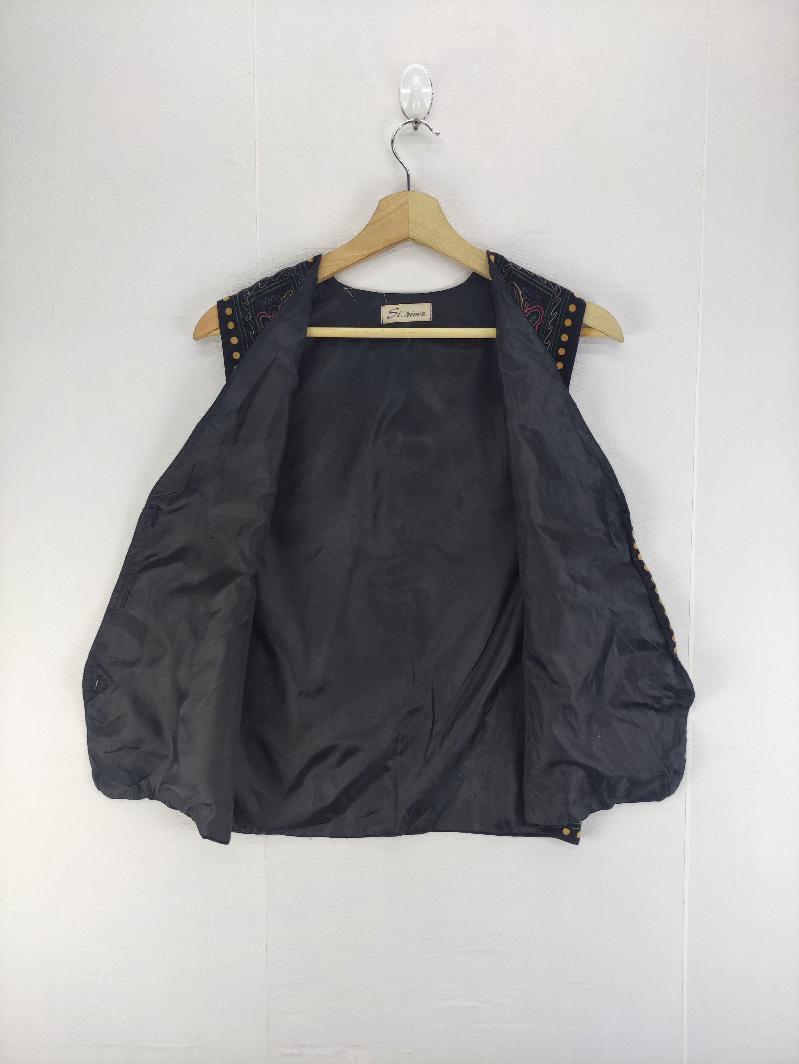 Japanese Brand Vintage Velvet Vest Logo Elephant By St River Size US M / EU 48-50 / 2 - 3 Thumbnail