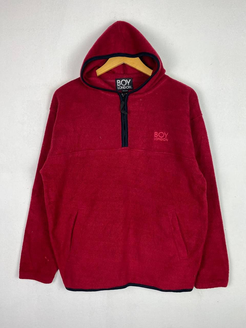Boy London Vintage Rare Boy London half zipper Hoody Fleece Size US M / EU 48-50 / 2 - 1 Thumbnail