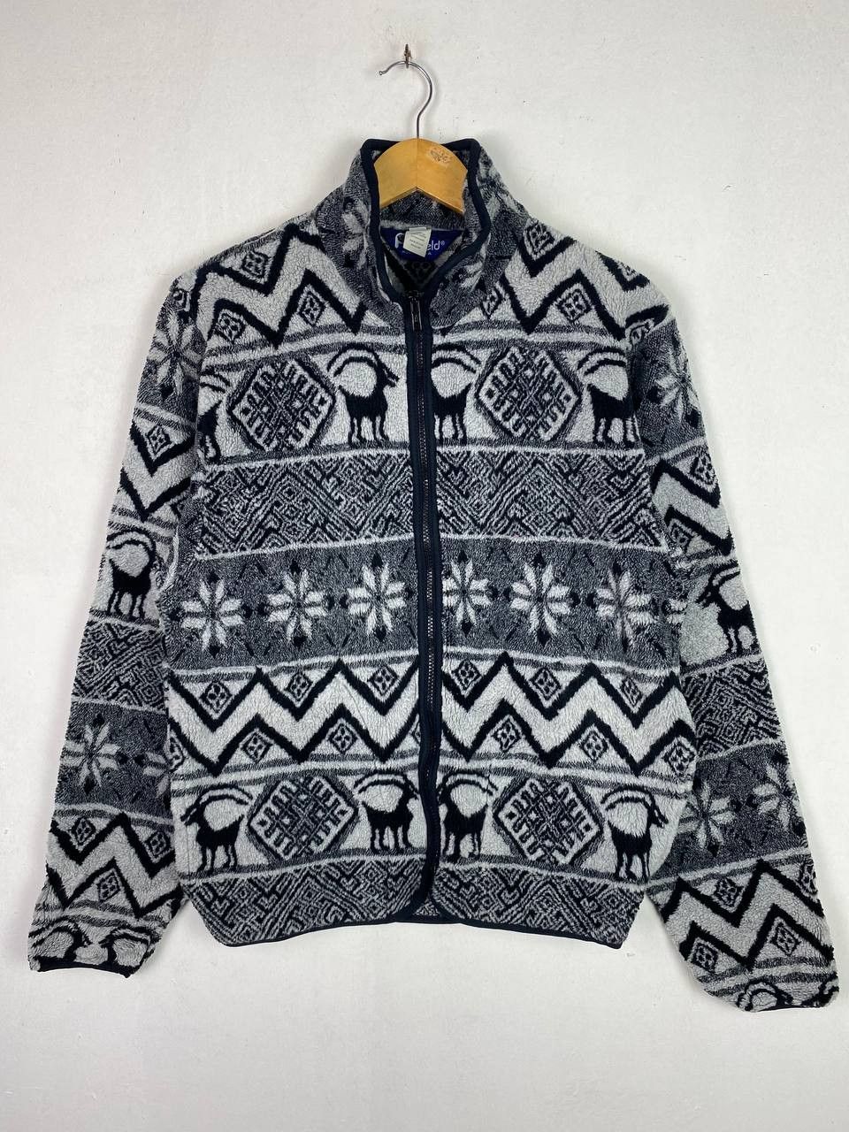 image of Avant Garde x Penfield Vintage Penfield Fleece Jacket Nice Design in Black White, Men's (Size Small