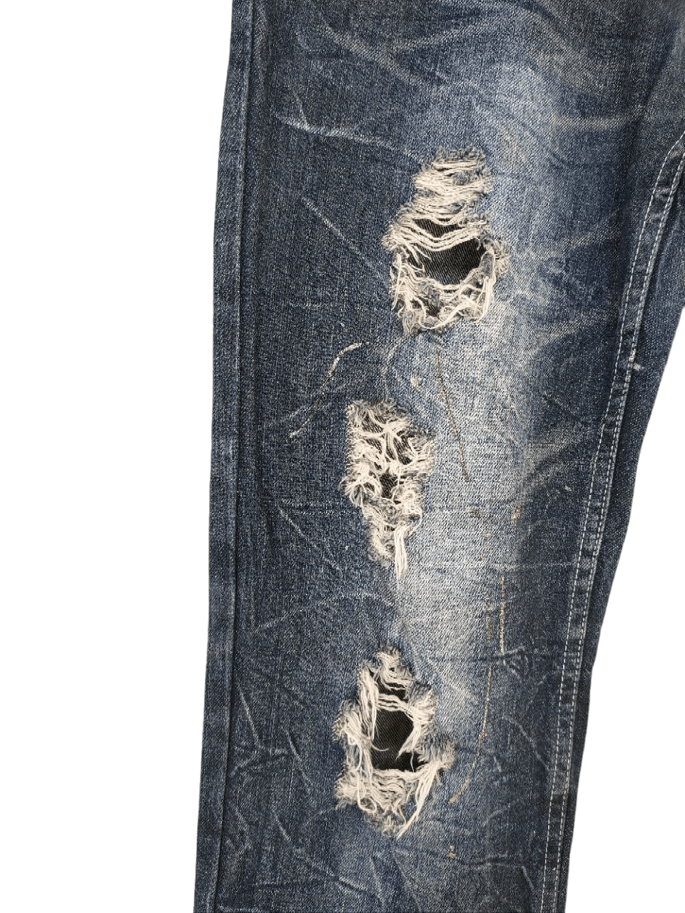 Japanese Brand Antful Jeans Angel Wings Distressed Denim Size US 31 - 3 Thumbnail