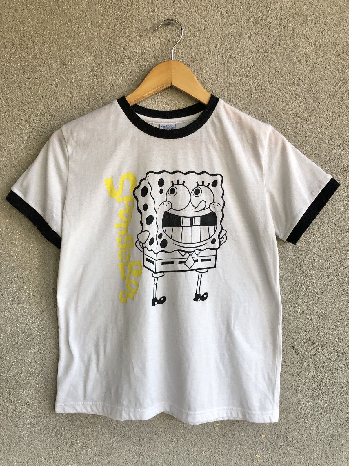 Cartoon Network × Japanese Brand × Nickelodeon SpongeBob ringer t shirt Size M / US 6-8 / IT 42-44 - 1 Thumbnail
