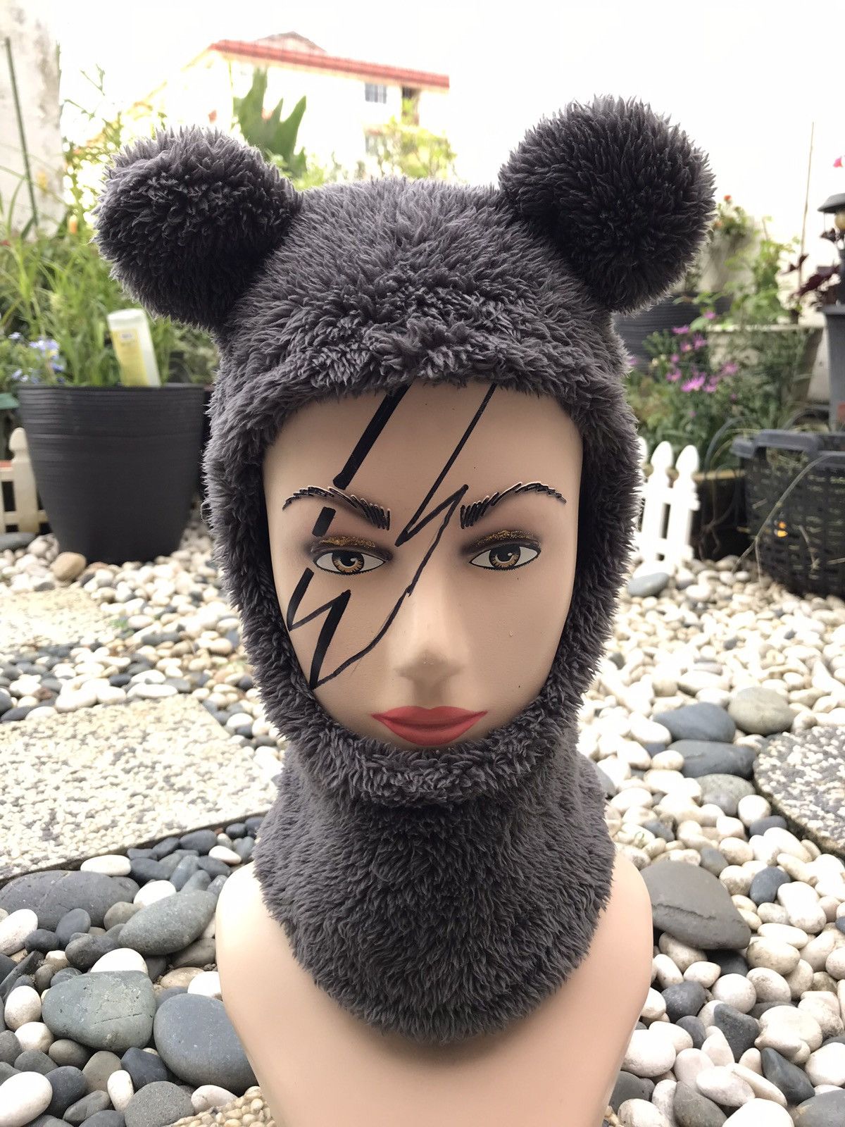 Japanese Brand BALACLAVA FULL FAUX FUR SNOW CAP HAT 🇯🇵 Size ONE SIZE - 5 Thumbnail