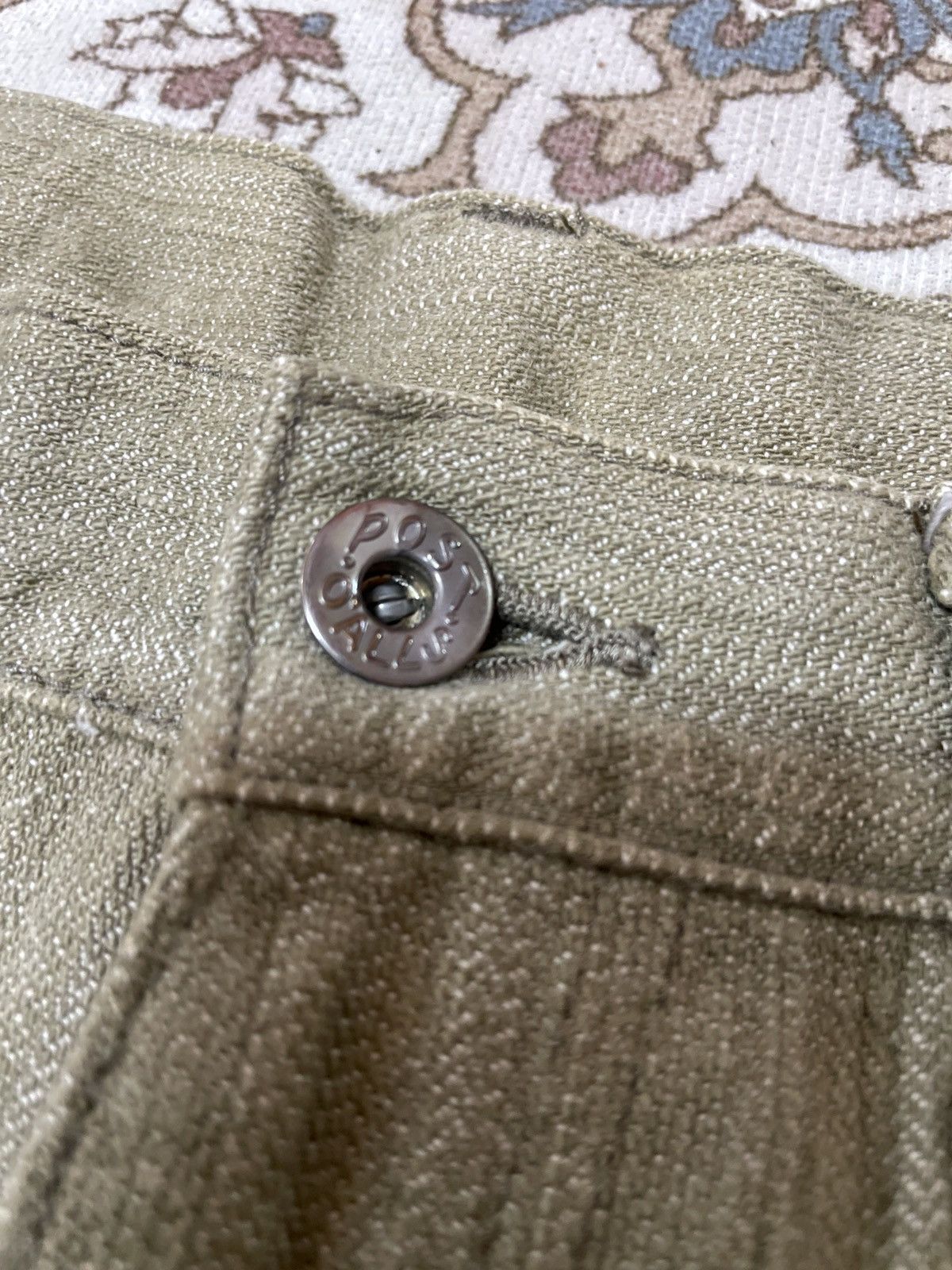 Japanese Brand Post O'alls Japanese Denim buckle back raw stone wash brown Size US 34 / EU 50 - 6 Thumbnail