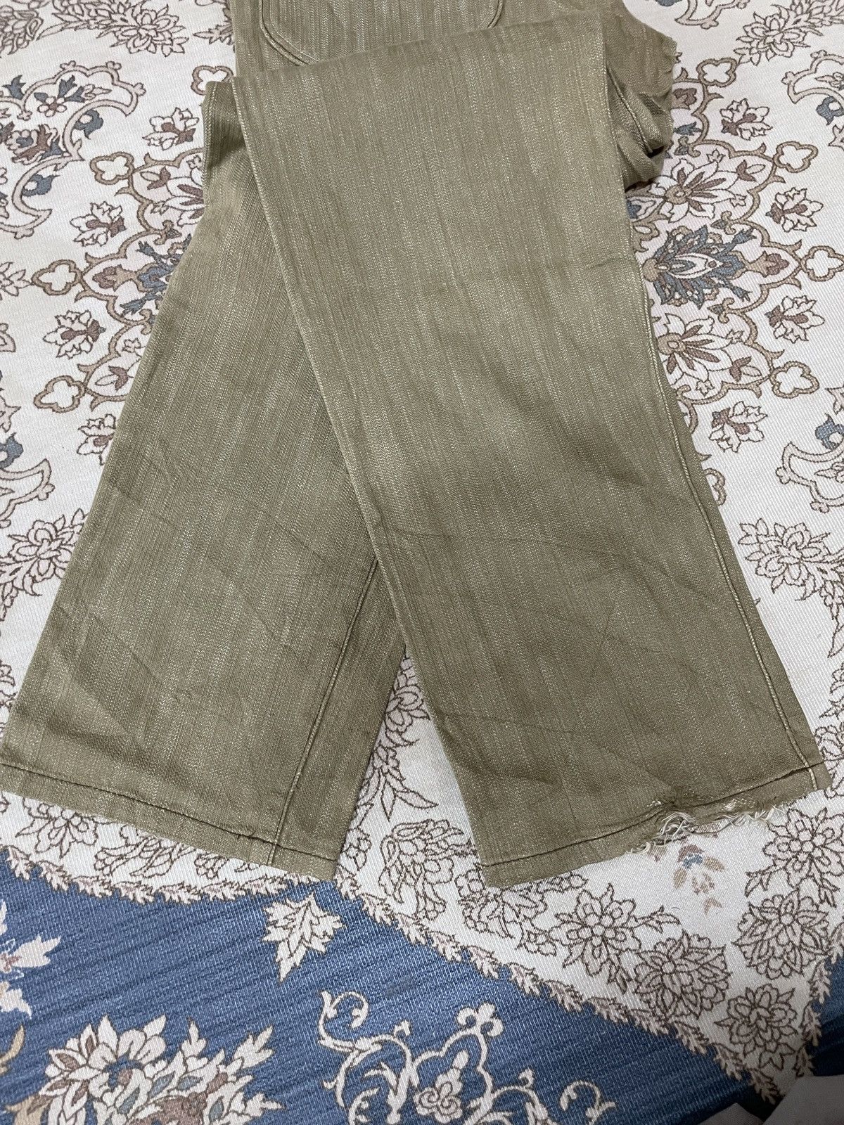 Japanese Brand Post O'alls Japanese Denim buckle back raw stone wash brown Size US 34 / EU 50 - 10 Thumbnail