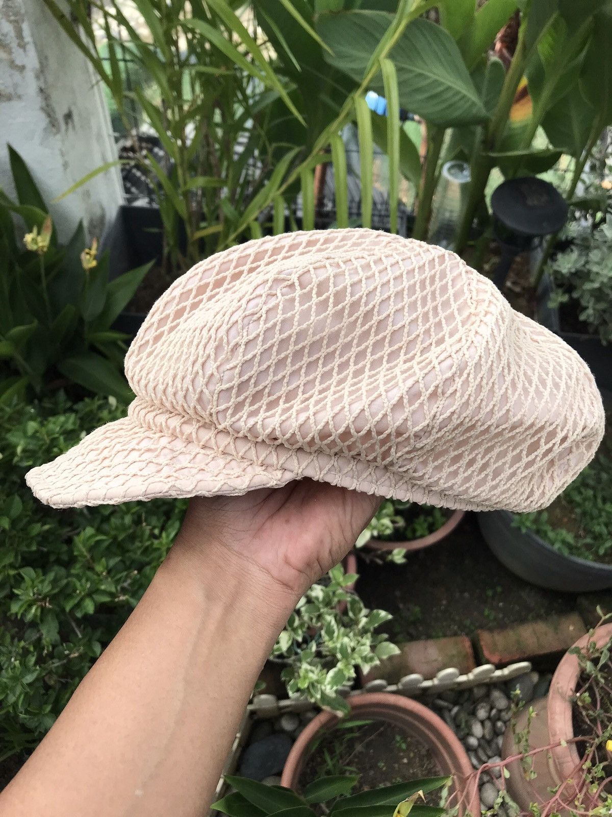 Japanese Brand MESH PUNKER BAKER BOY IVY HAT CAP BY HNC Size ONE SIZE - 3 Thumbnail