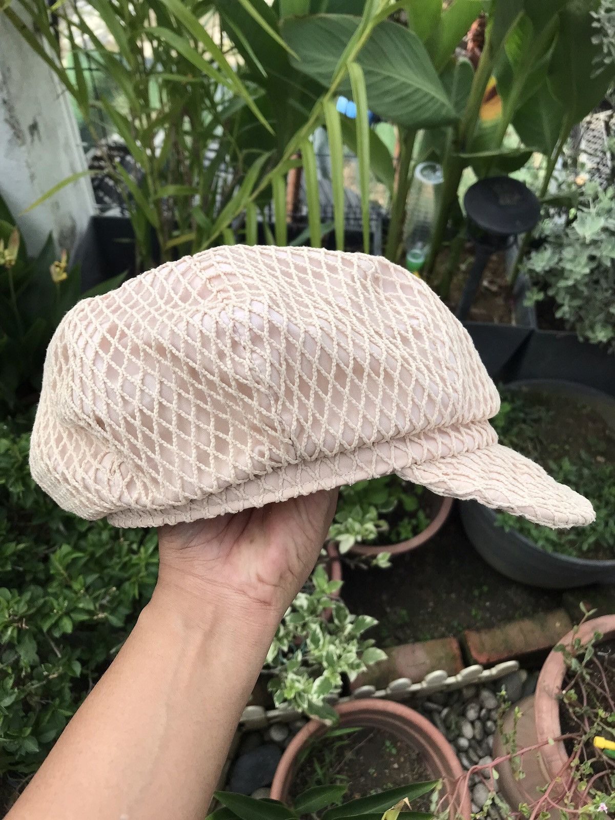 Japanese Brand MESH PUNKER BAKER BOY IVY HAT CAP BY HNC Size ONE SIZE - 1 Thumbnail