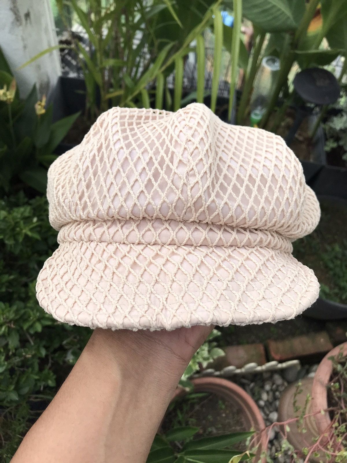 Japanese Brand MESH PUNKER BAKER BOY IVY HAT CAP BY HNC Size ONE SIZE - 2 Thumbnail