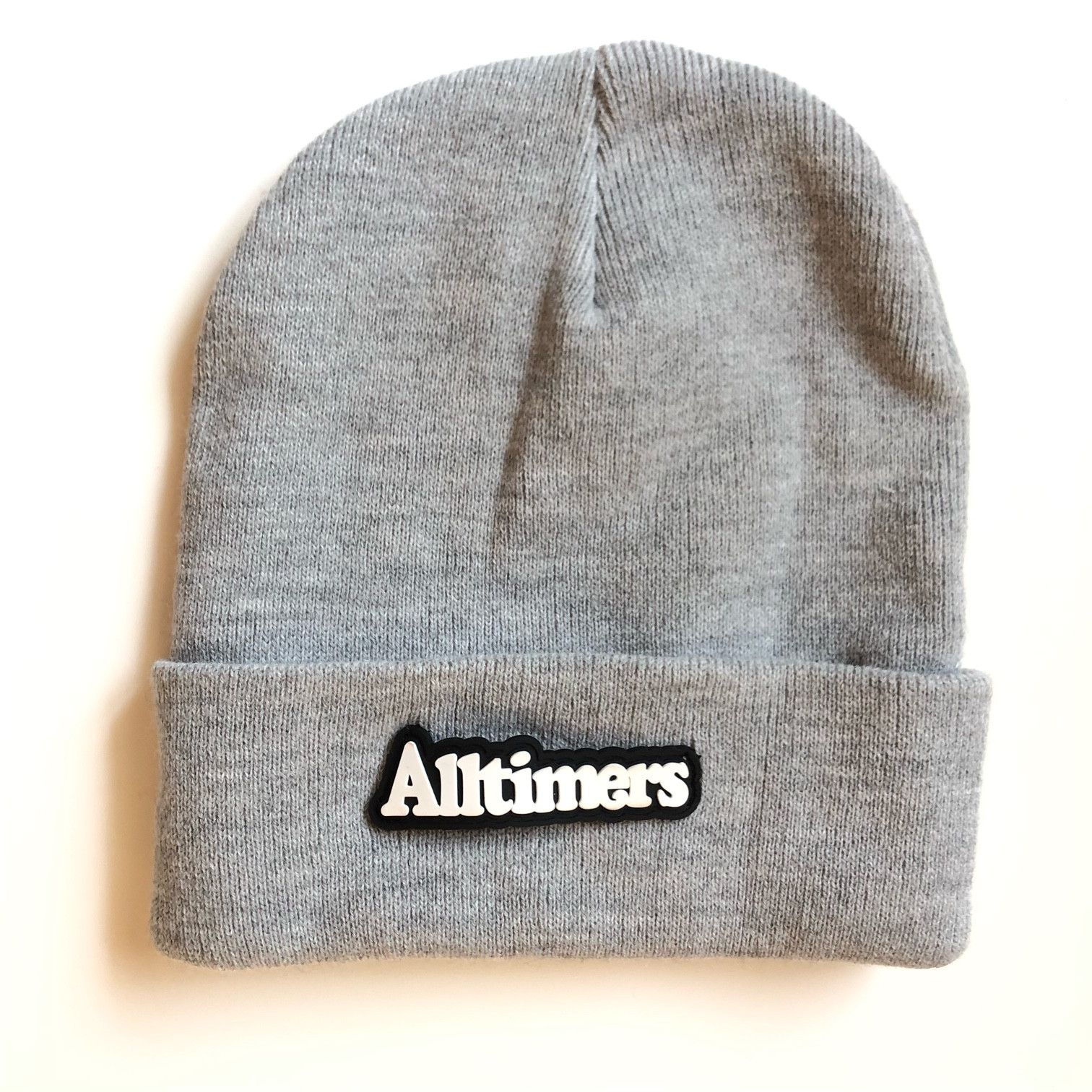 Alltimers AllTimers Rubber Patch Beanie GRAY Size ONE SIZE - 1 Thumbnail