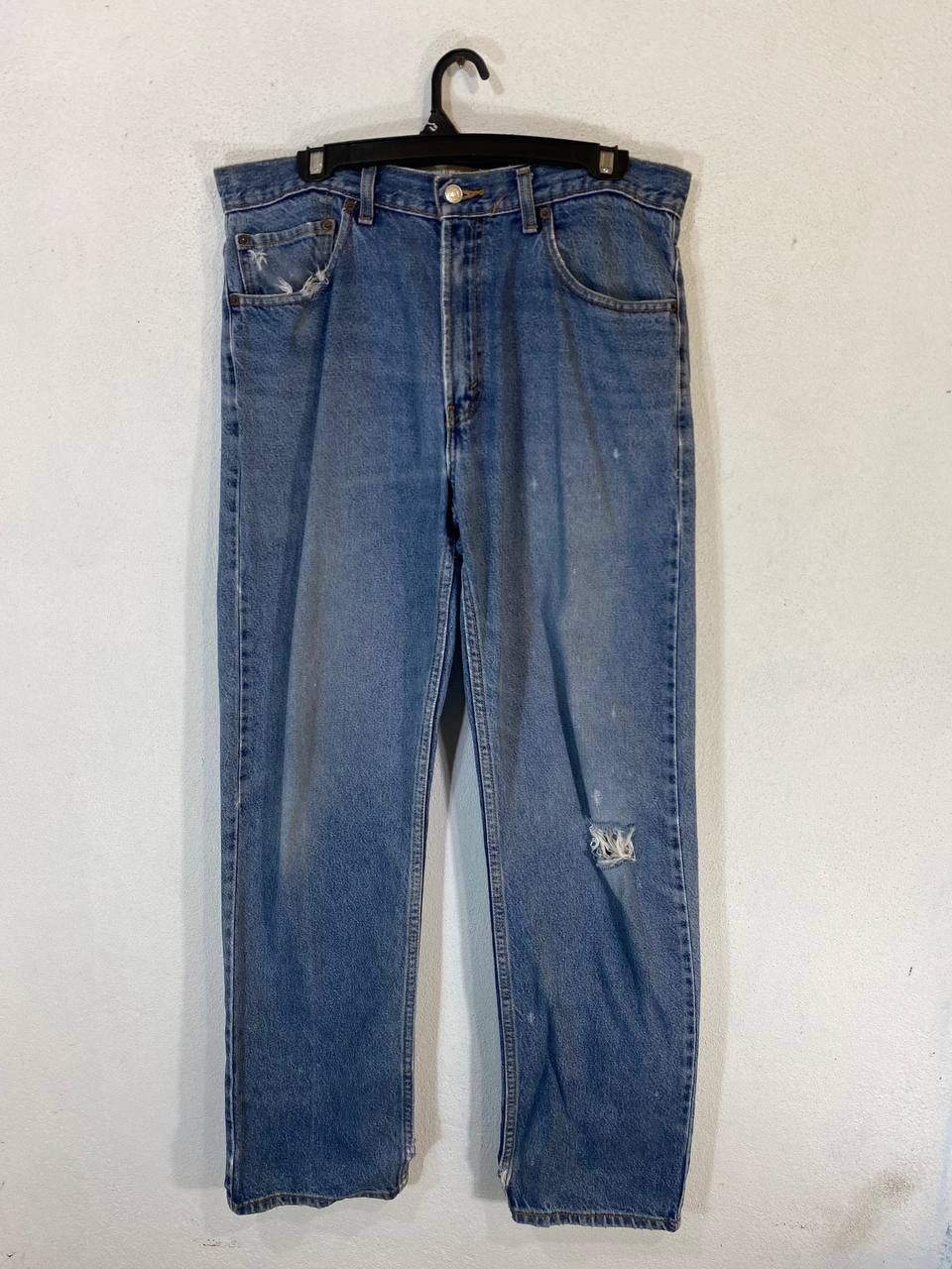 Levi's vintage levis 505 regular fit distressed denim Size US 36 / EU 52 - 2 Thumbnail