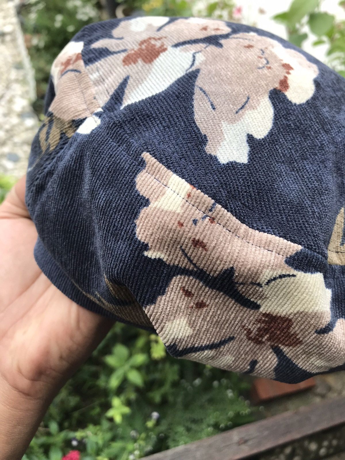 Other CORDUROY FLORA BAKER BOY MILITARY HAT CAP BY HIDE TRADING Size ONE SIZE - 6 Thumbnail