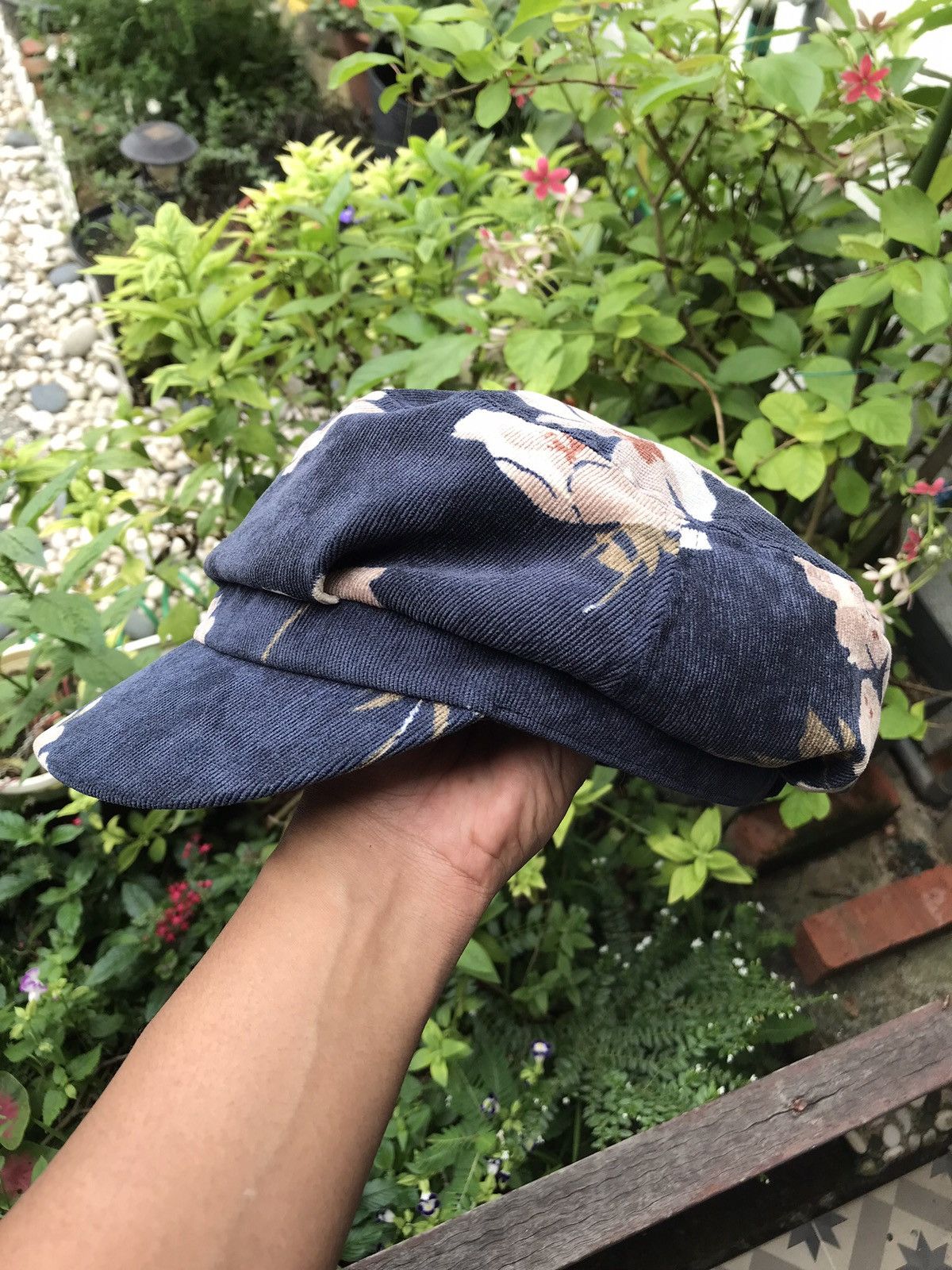 Other CORDUROY FLORA BAKER BOY MILITARY HAT CAP BY HIDE TRADING Size ONE SIZE - 1 Thumbnail