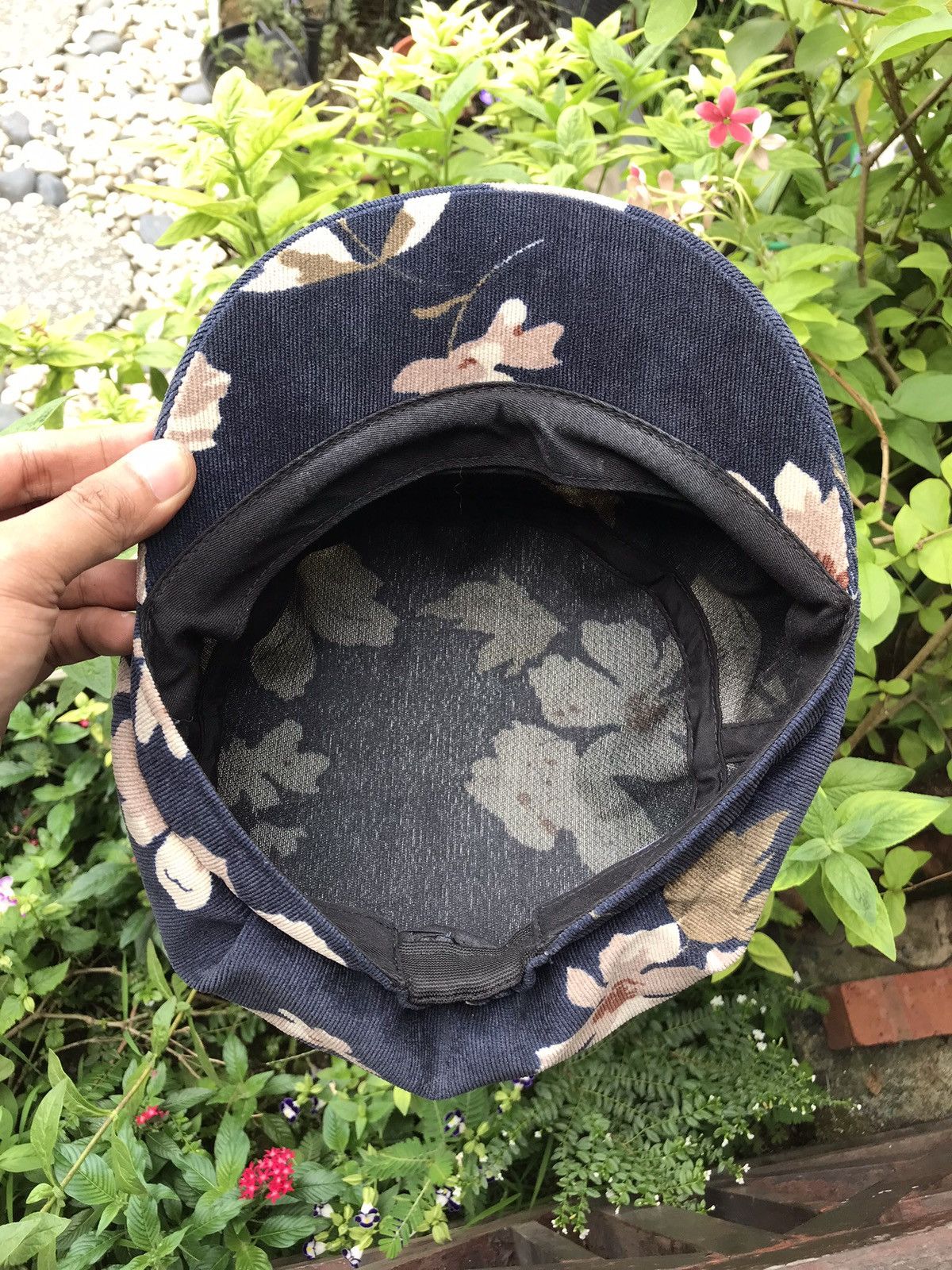 Other CORDUROY FLORA BAKER BOY MILITARY HAT CAP BY HIDE TRADING Size ONE SIZE - 7 Thumbnail