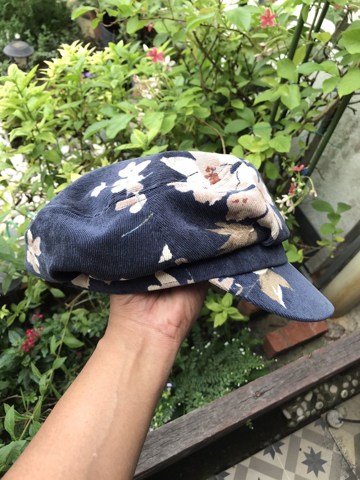 Other CORDUROY FLORA BAKER BOY MILITARY HAT CAP BY HIDE TRADING Size ONE SIZE - 3 Thumbnail