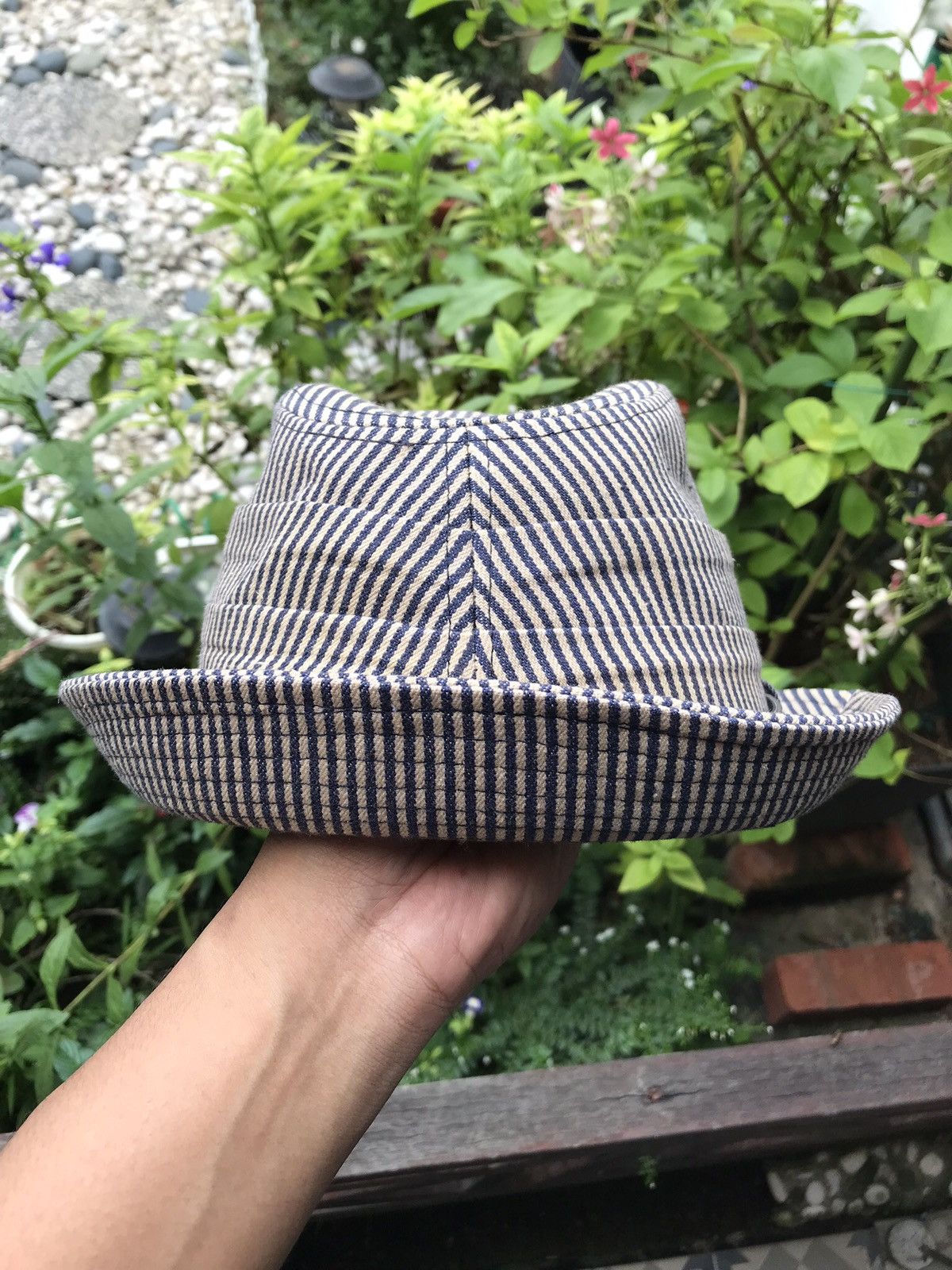 Other HICKORY DENIM WITH BELT FEDORA TRILBY HAT BY HIDE TRADING Size ONE SIZE - 5 Thumbnail