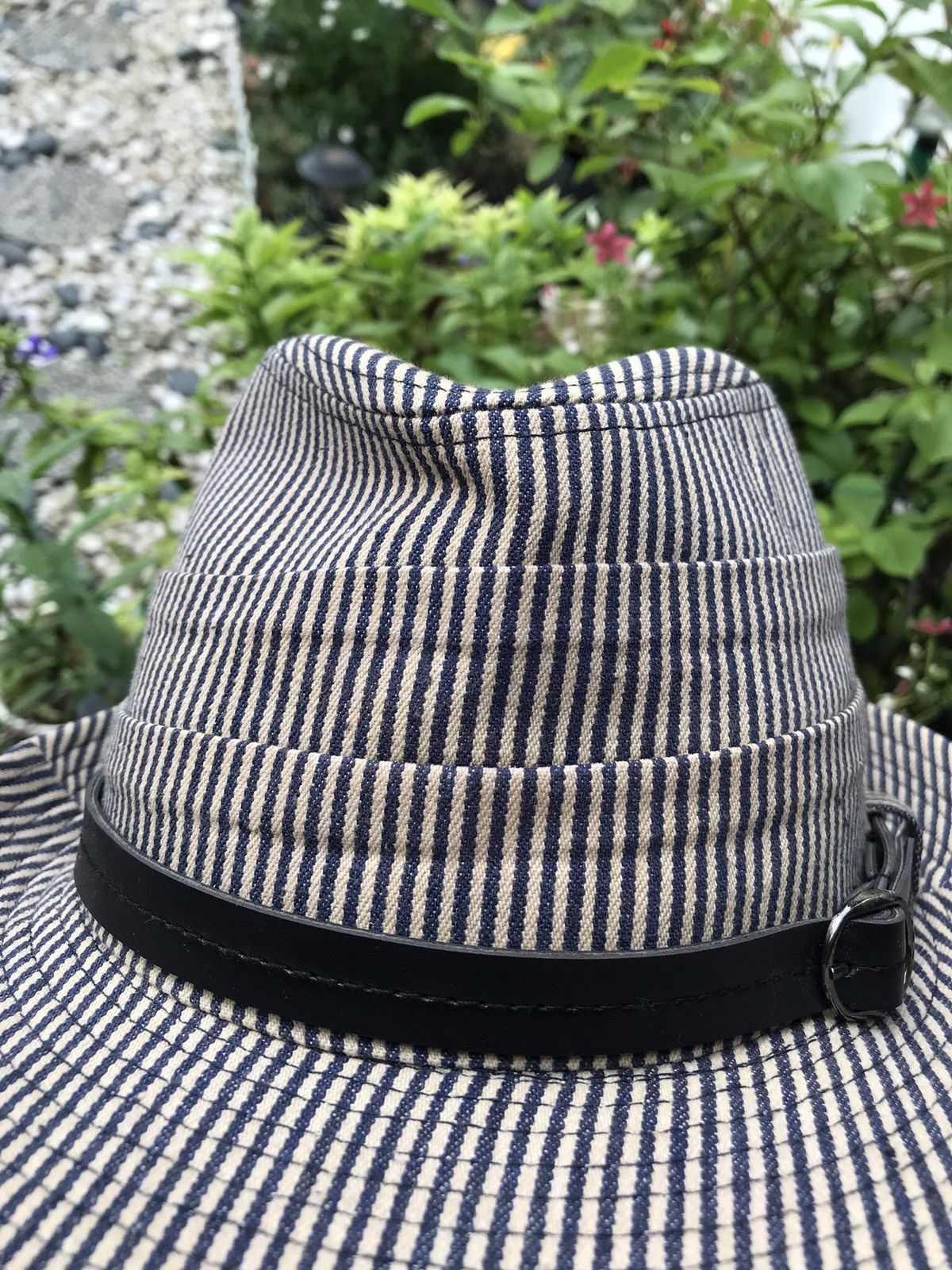 Other HICKORY DENIM WITH BELT FEDORA TRILBY HAT BY HIDE TRADING Size ONE SIZE - 2 Thumbnail