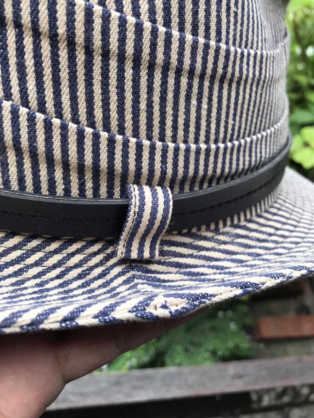 Other HICKORY DENIM WITH BELT FEDORA TRILBY HAT BY HIDE TRADING Size ONE SIZE - 8 Thumbnail