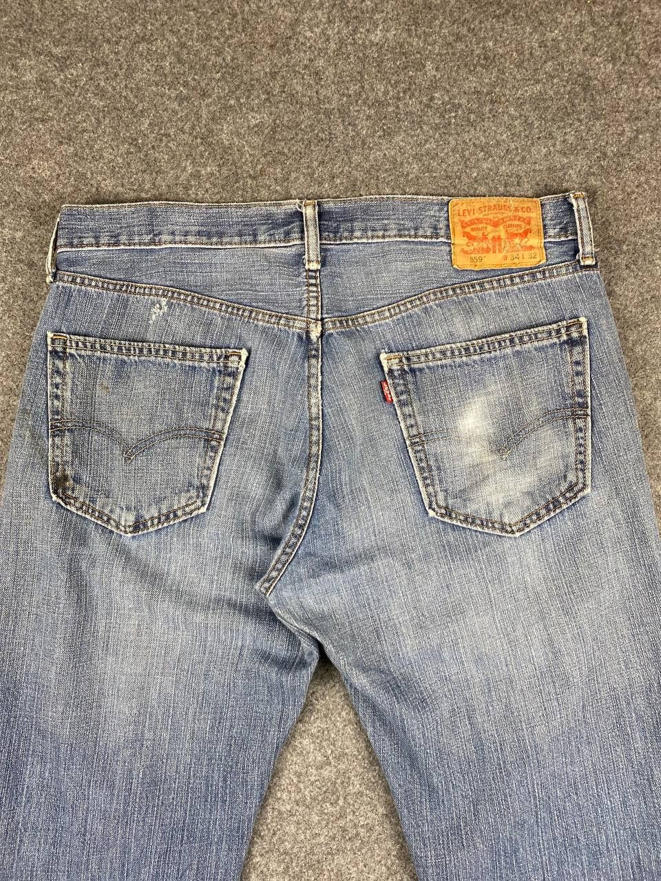 Levi's levis 559 relaxed straight fit distressed denim Size US 38 / EU 54 - 3 Thumbnail