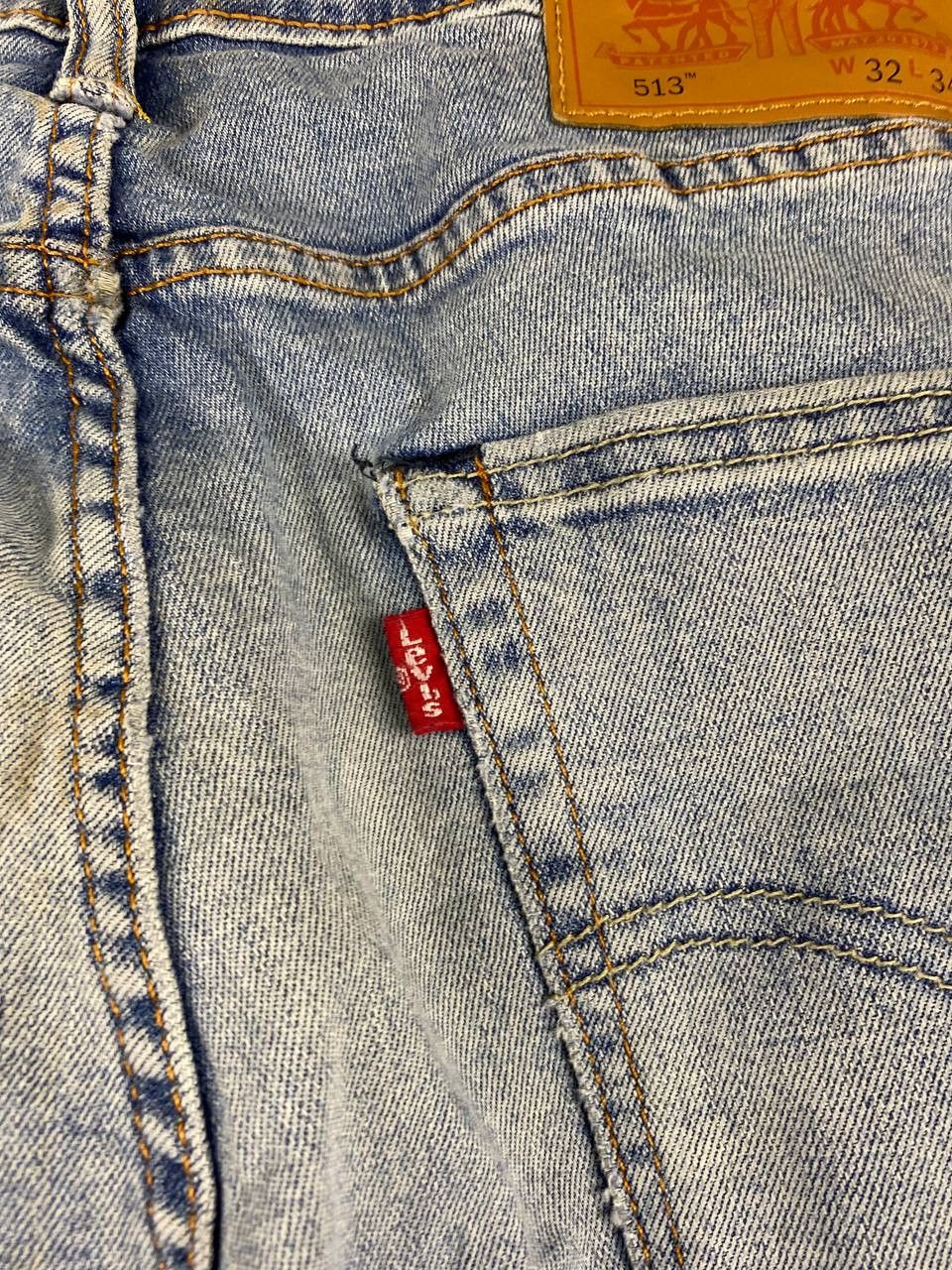 Levi's levis 513 straight cut distressed denim Size US 34 / EU 50 - 5 Thumbnail
