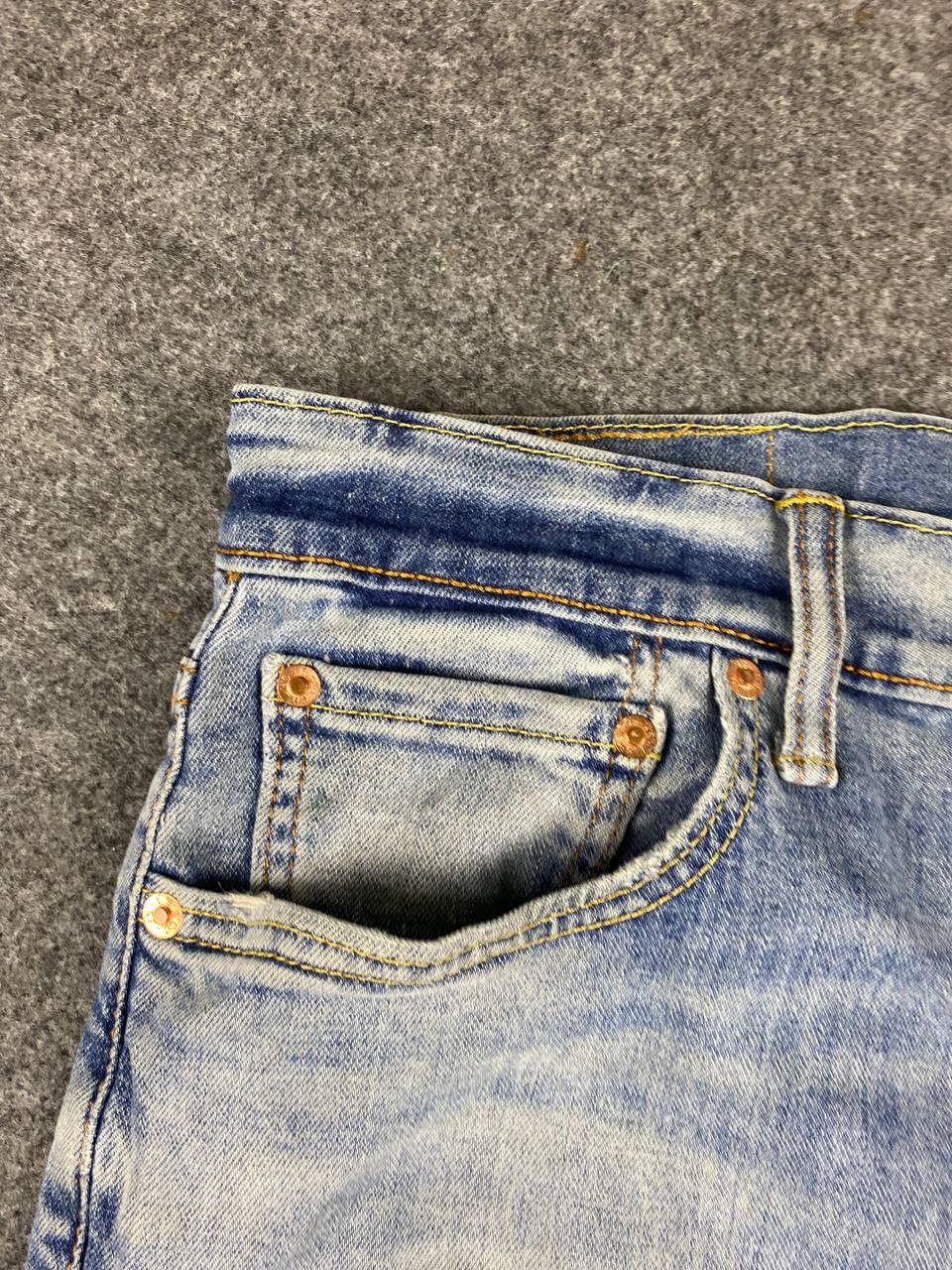 Levi's levis 513 straight cut distressed denim Size US 34 / EU 50 - 12 Thumbnail