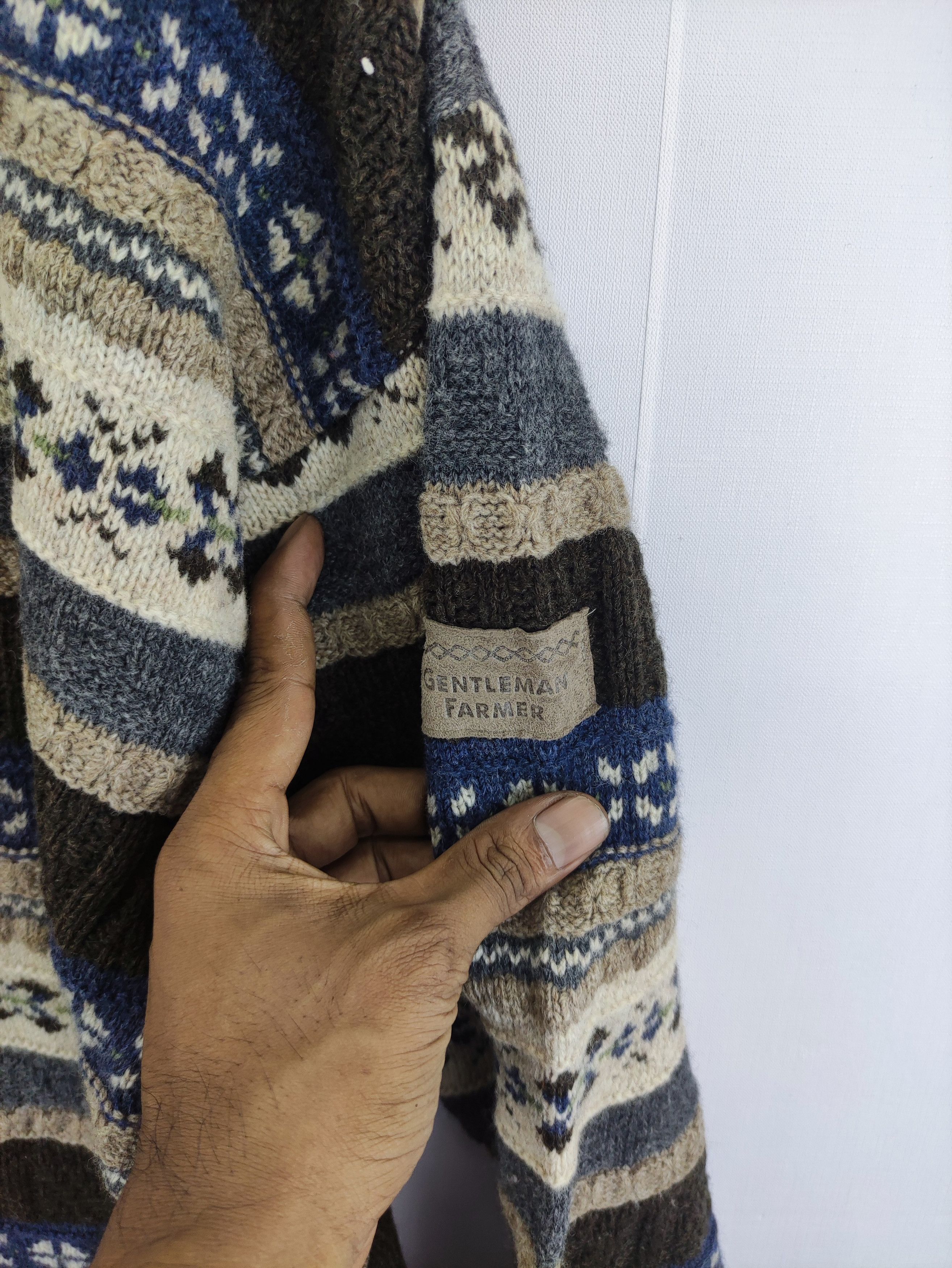 Aran Isles Knitwear Vintage knit Sweater Gentlemen Farmer Jumper Size US M / EU 48-50 / 2 - 2 Thumbnail