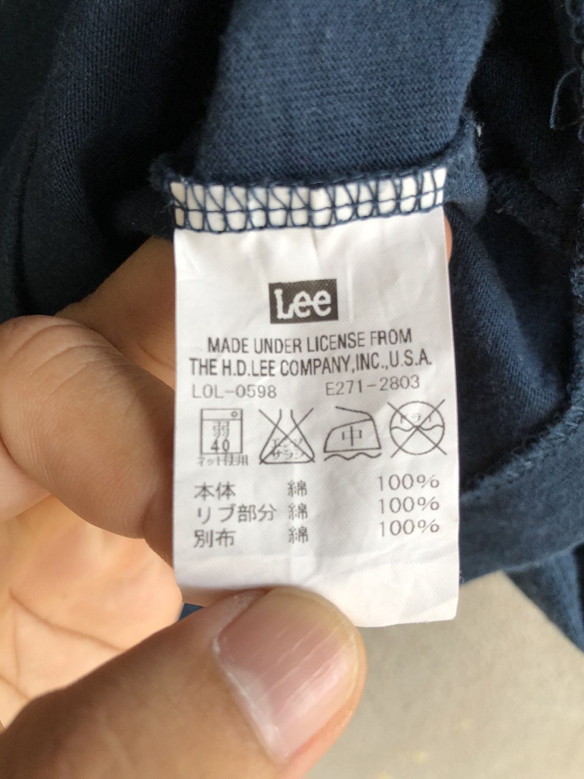 Japanese Brand × Lee Lee patches jeans logo t shirt Size S / US 4 / IT 40 - 5 Thumbnail