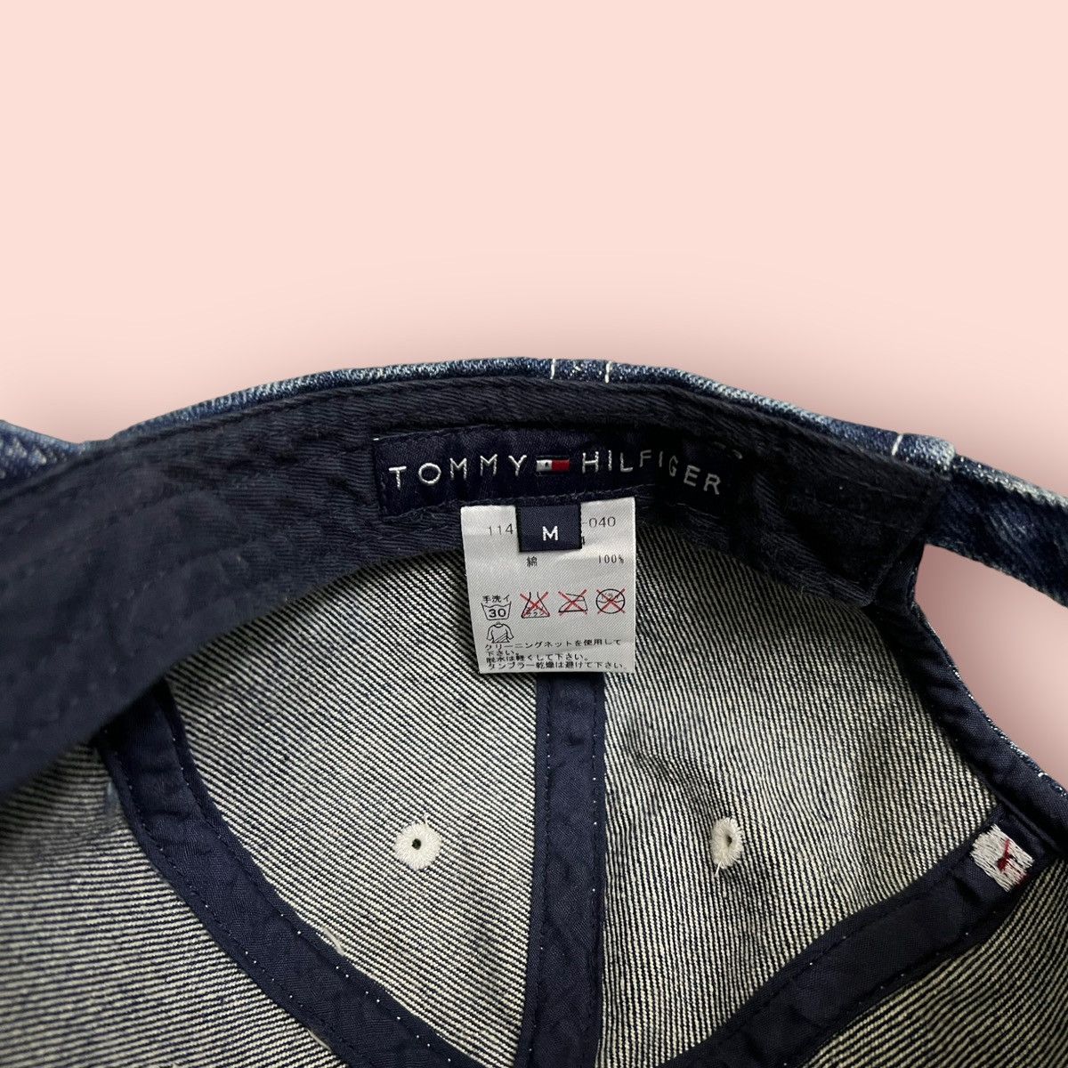 Japanese Brand × Tommy Hilfiger × Vintage VINTAGE TOMMY HILFIGER JAPAN PATCH LOGO DENIM STRAPBACK CAP Size ONE SIZE - 16 Thumbnail