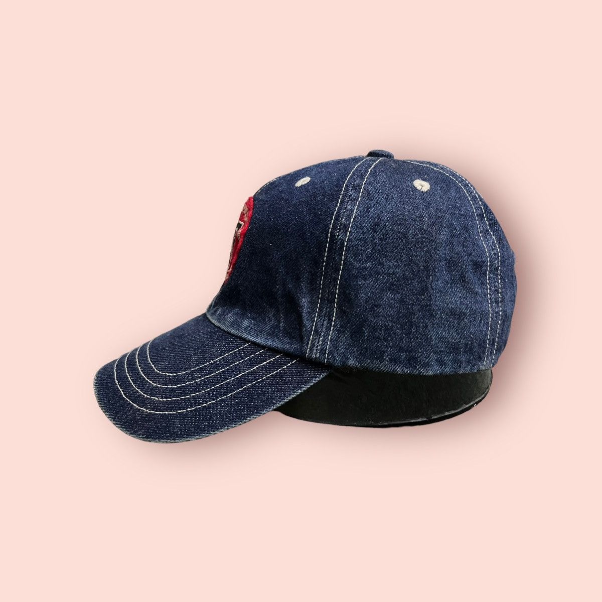 Japanese Brand × Tommy Hilfiger × Vintage VINTAGE TOMMY HILFIGER JAPAN PATCH LOGO DENIM STRAPBACK CAP Size ONE SIZE - 11 Thumbnail