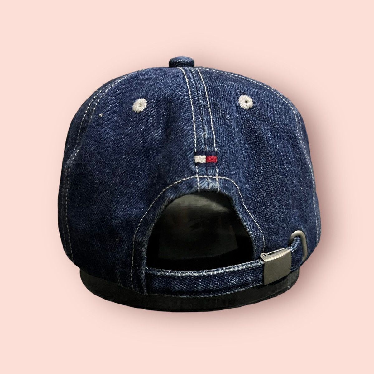 Japanese Brand × Tommy Hilfiger × Vintage VINTAGE TOMMY HILFIGER JAPAN PATCH LOGO DENIM STRAPBACK CAP Size ONE SIZE - 10 Thumbnail
