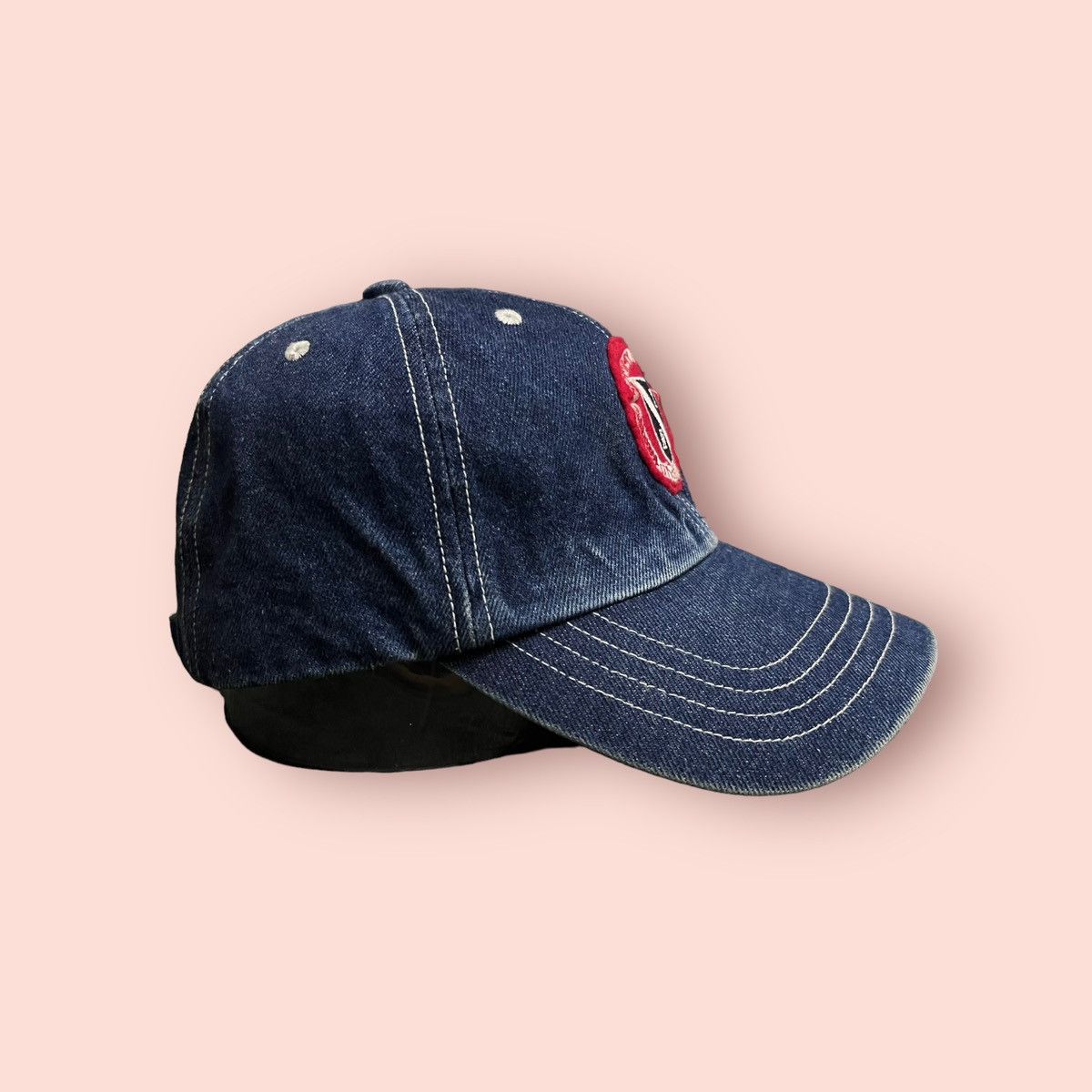 Japanese Brand × Tommy Hilfiger × Vintage VINTAGE TOMMY HILFIGER JAPAN PATCH LOGO DENIM STRAPBACK CAP Size ONE SIZE - 8 Thumbnail