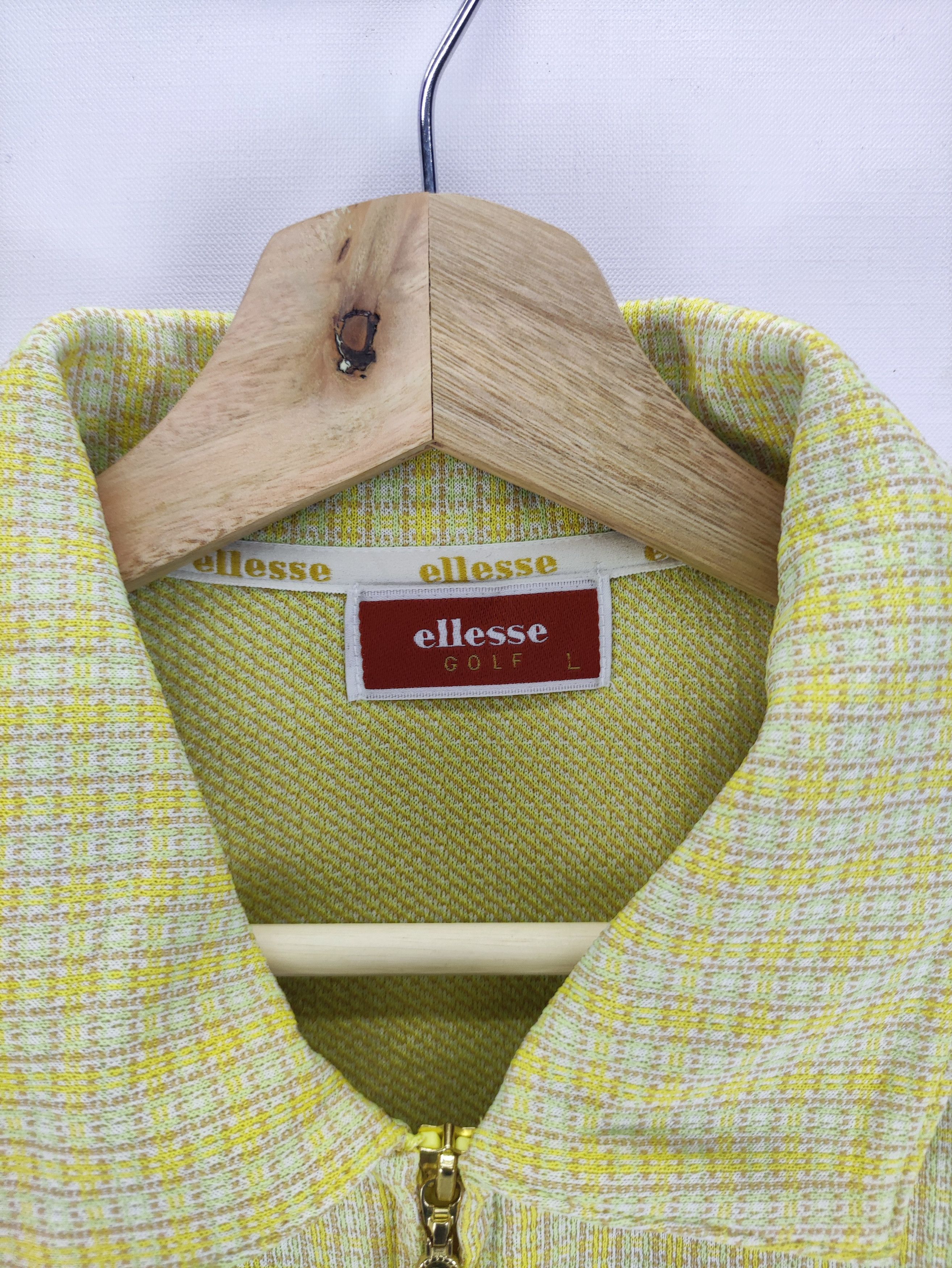 Ellesse Vintage Ellesse Checkered Zipper Jacket Size US M / EU 48-50 / 2 - 2 Thumbnail