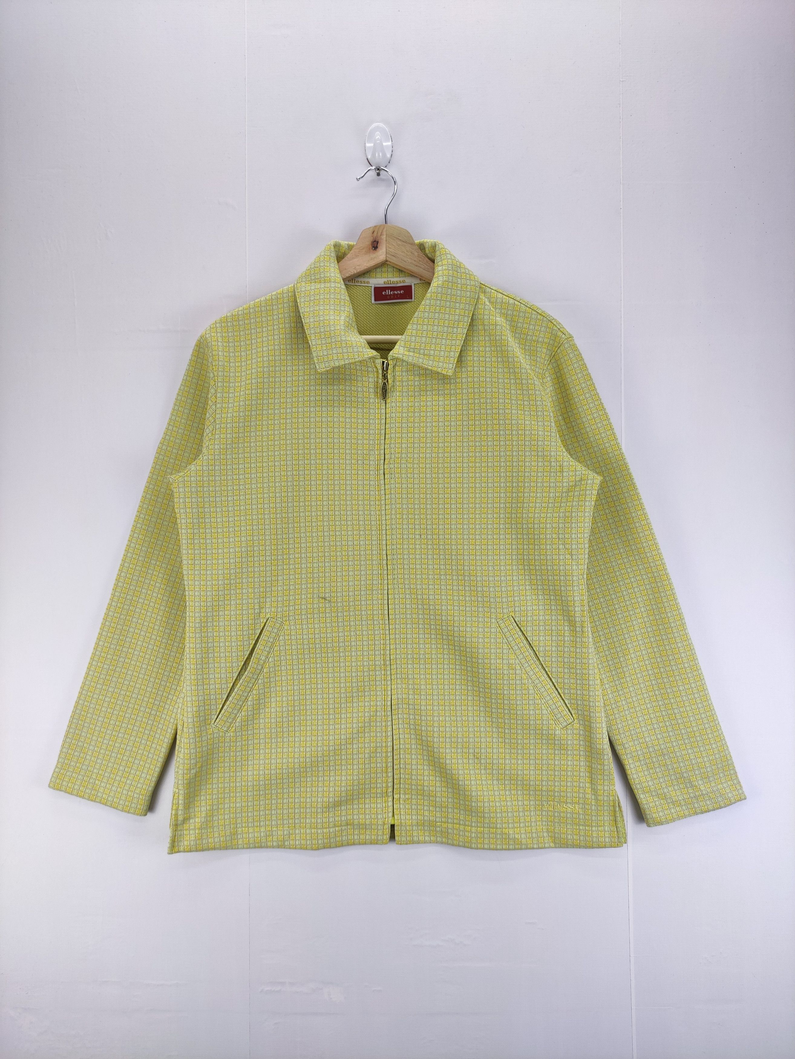 Ellesse Vintage Ellesse Checkered Zipper Jacket Size US M / EU 48-50 / 2 - 1 Thumbnail
