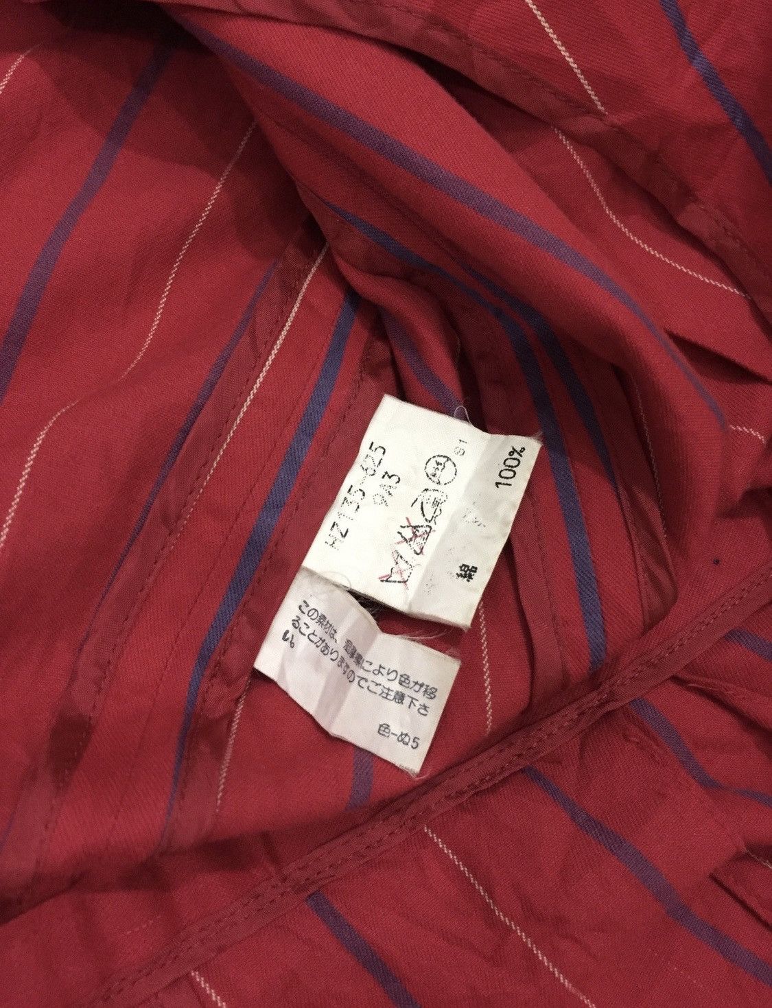 Yves Saint Laurent Vintage Yves Saint Laurent Peacoat Blazer Pin Striped Size ONE SIZE - 11 Thumbnail