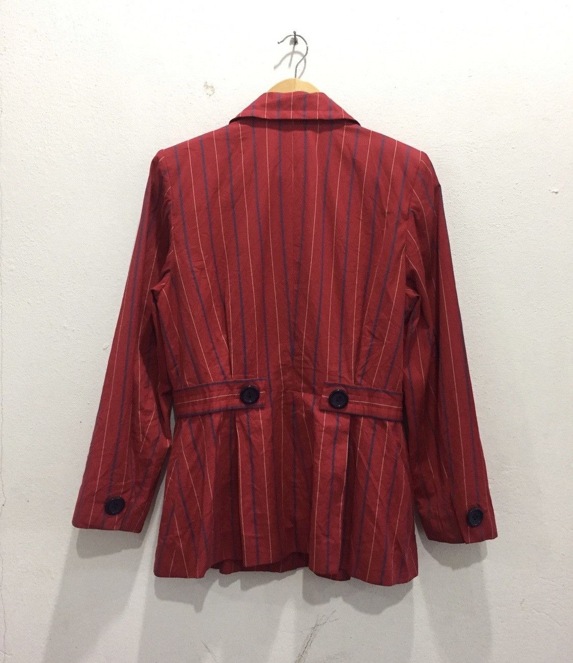 Yves Saint Laurent Vintage Yves Saint Laurent Peacoat Blazer Pin Striped Size ONE SIZE - 2 Thumbnail
