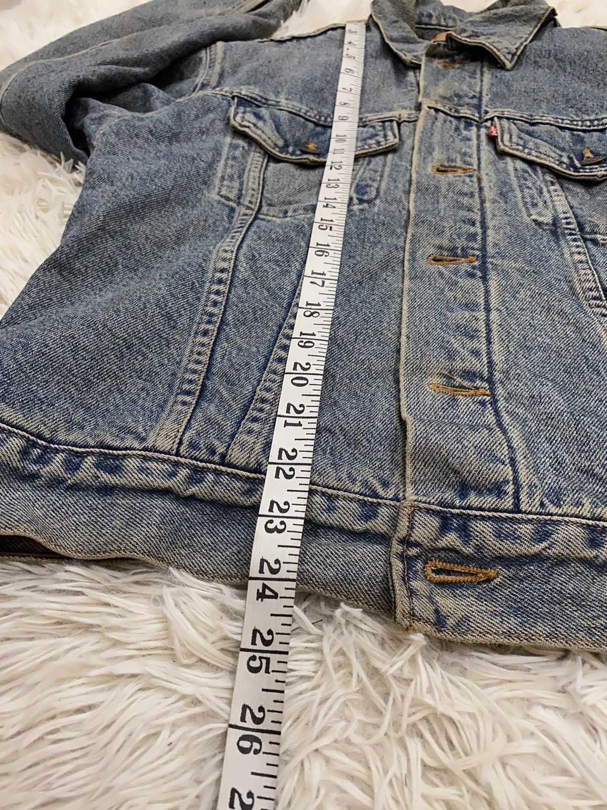 Levi's × Levi's Vintage Clothing Vintage Levi’s Trucker Jacket Blanked Lined Made in USA Size US M / EU 48-50 / 2 - 14 Thumbnail