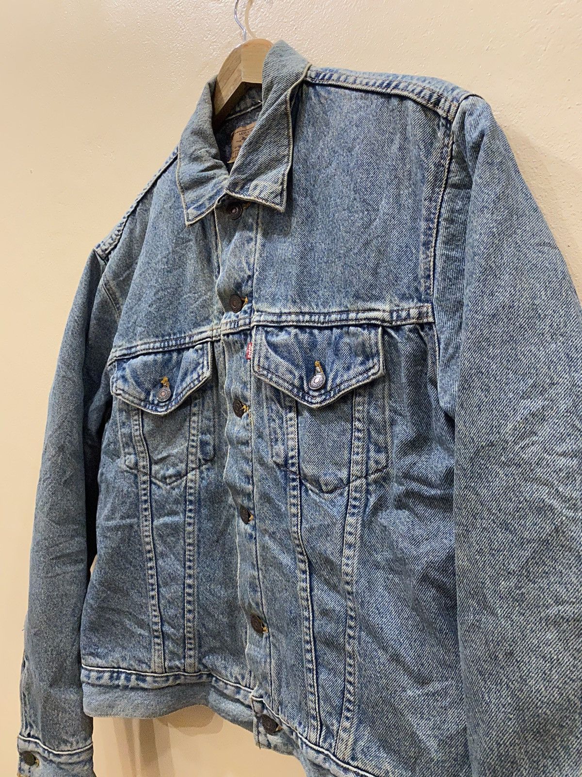 Levi's × Levi's Vintage Clothing Vintage Levi’s Trucker Jacket Blanked Lined Made in USA Size US M / EU 48-50 / 2 - 3 Thumbnail