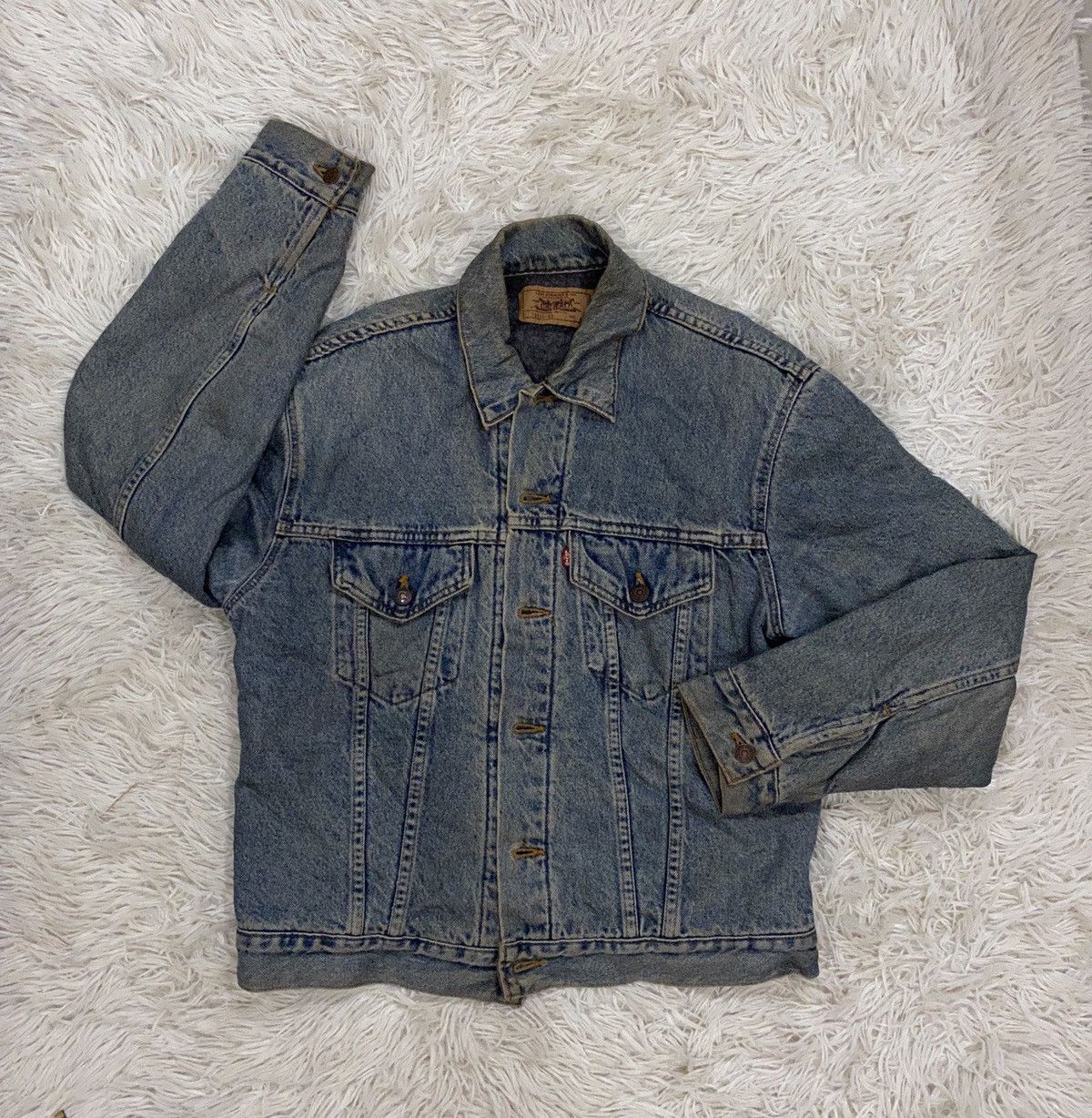 Levi's × Levi's Vintage Clothing Vintage Levi’s Trucker Jacket Blanked Lined Made in USA Size US M / EU 48-50 / 2 - 8 Thumbnail