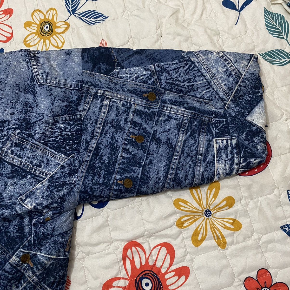 Japanese Brand OFFER🔥Vintage Kimono Printed Denim Jeans Style Cardigan Size US XL / EU 56 / 4 - 4 Thumbnail