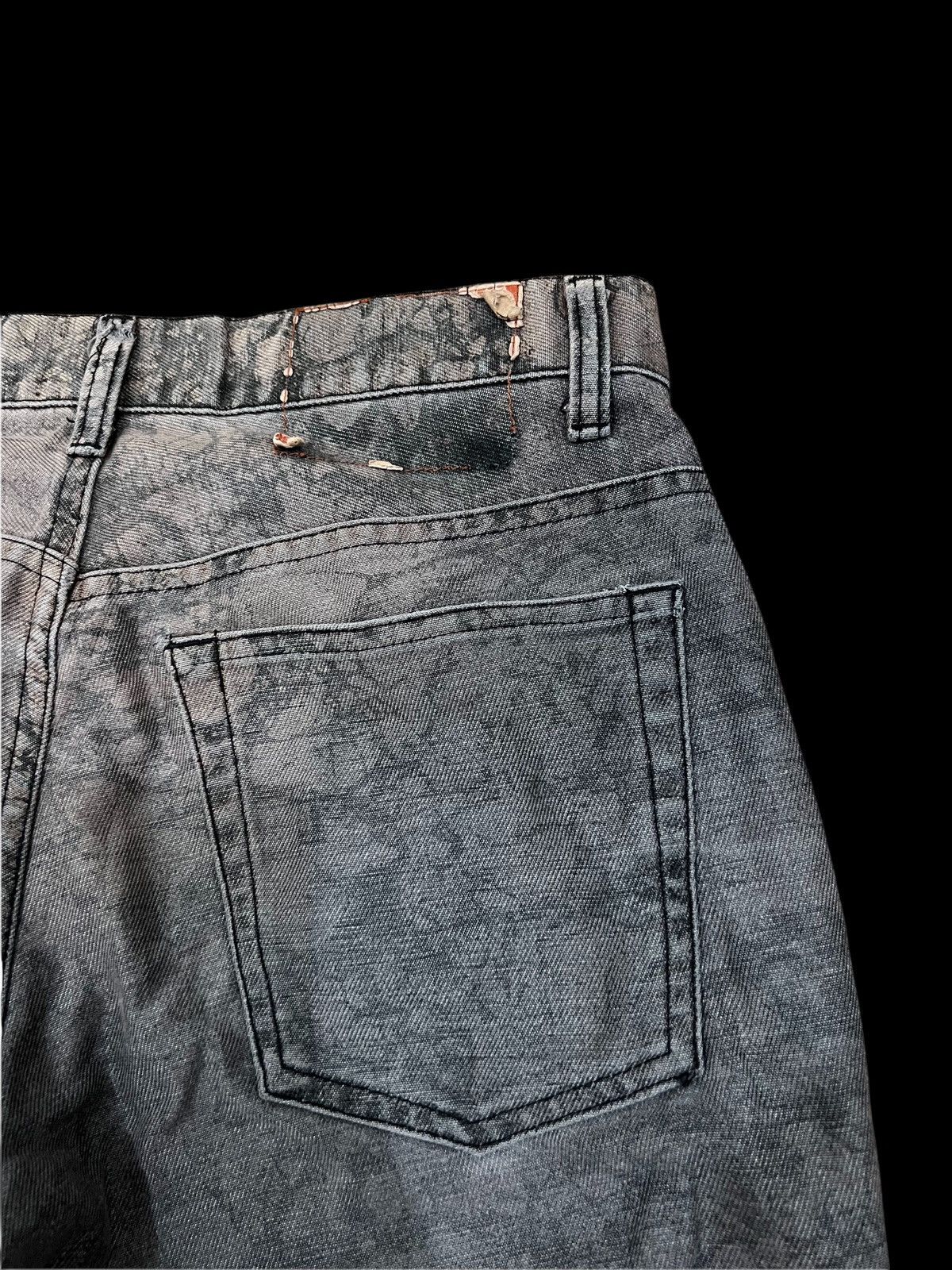 If Six Was Nine × Japanese Brand × Undercover Japanese Brand Men Bigi Black Faded Bleach Distressed Pants Size US 27 - 5 Thumbnail