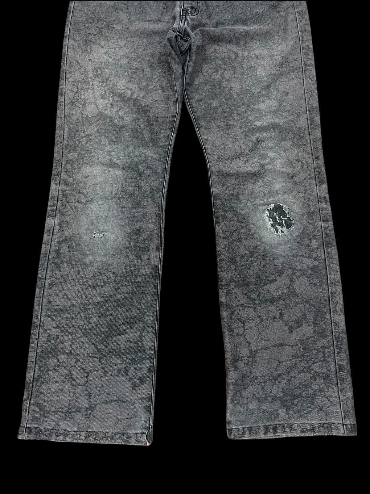 If Six Was Nine × Japanese Brand × Undercover Japanese Brand Men Bigi Black Faded Bleach Distressed Pants Size US 27 - 6 Thumbnail