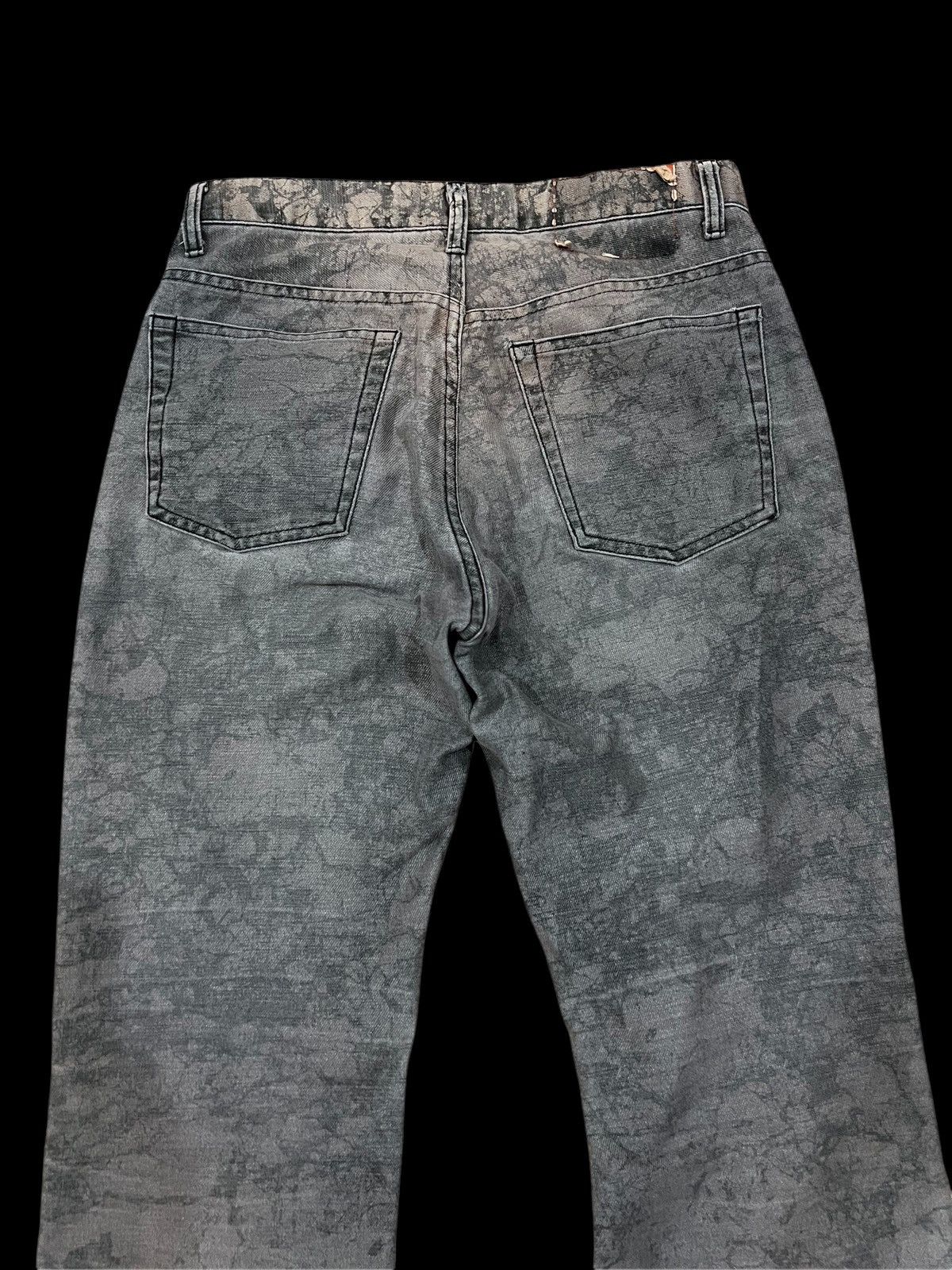 If Six Was Nine × Japanese Brand × Undercover Japanese Brand Men Bigi Black Faded Bleach Distressed Pants Size US 27 - 4 Thumbnail