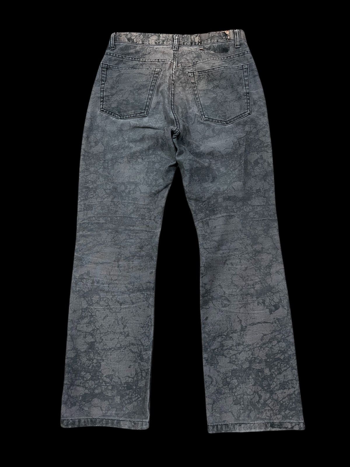 If Six Was Nine × Japanese Brand × Undercover Japanese Brand Men Bigi Black Faded Bleach Distressed Pants Size US 27 - 2 Thumbnail