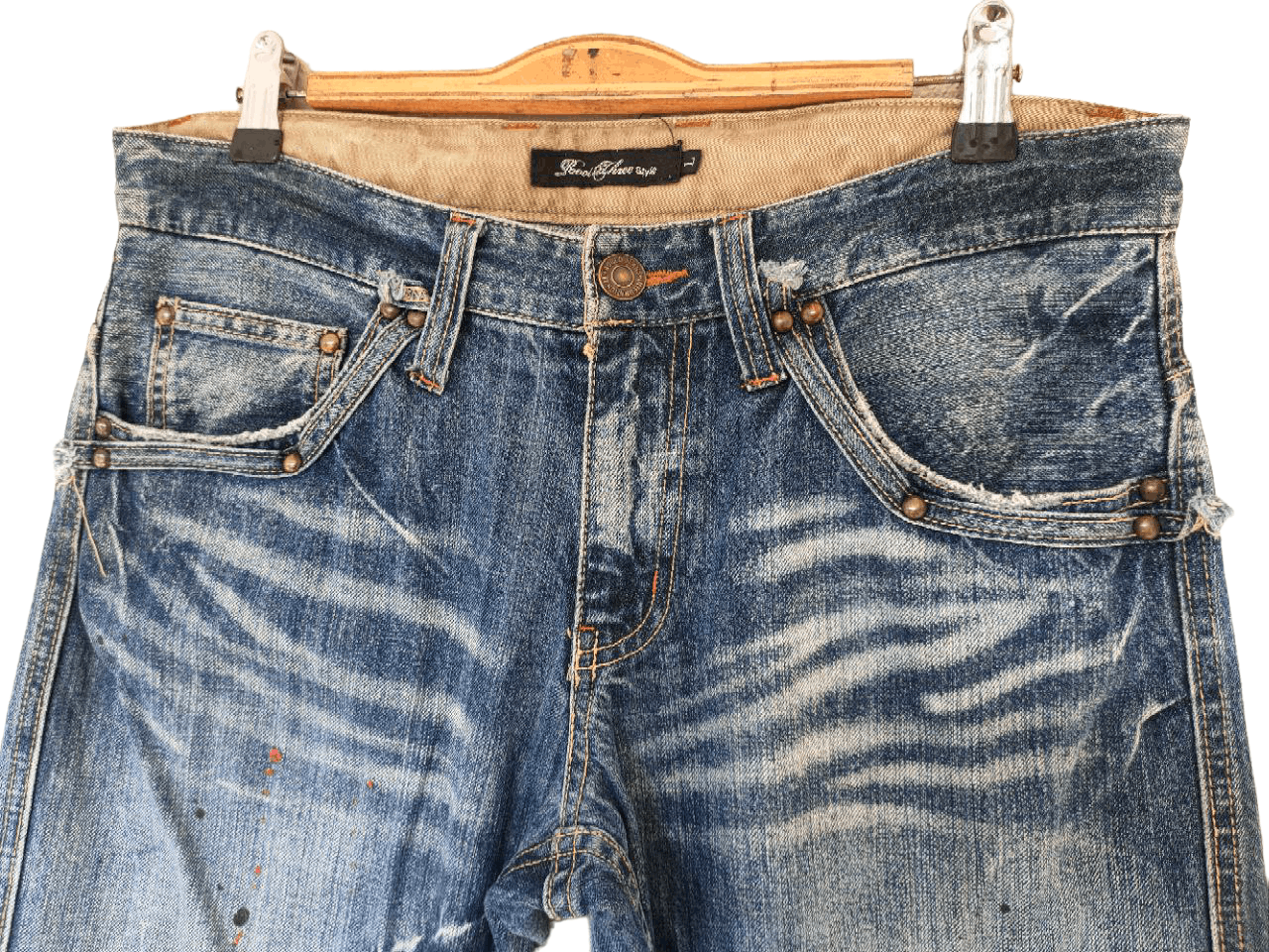 Japanese Brand Root Three Painter Denim Size US 33 - 3 Thumbnail