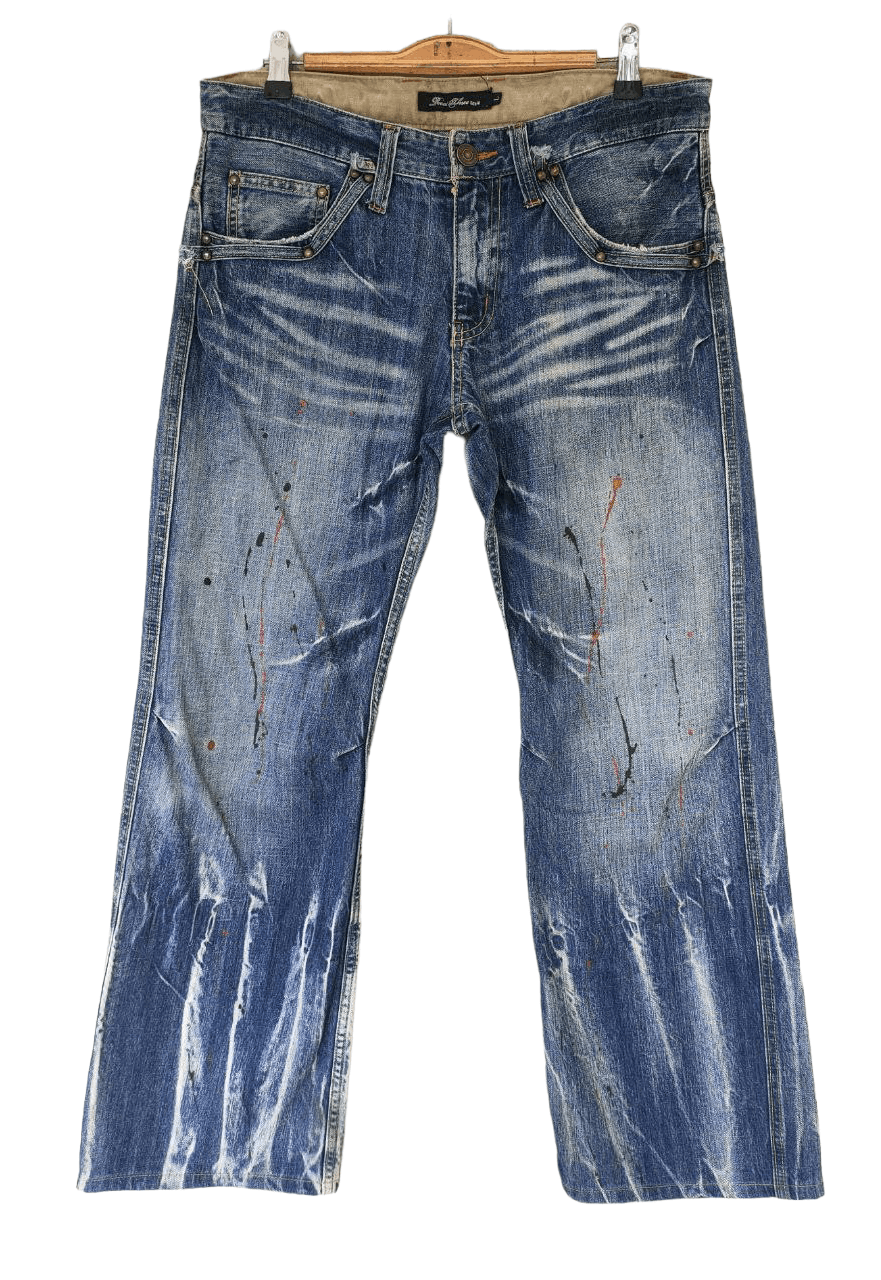 Japanese Brand Root Three Painter Denim Size US 33 - 1 Thumbnail