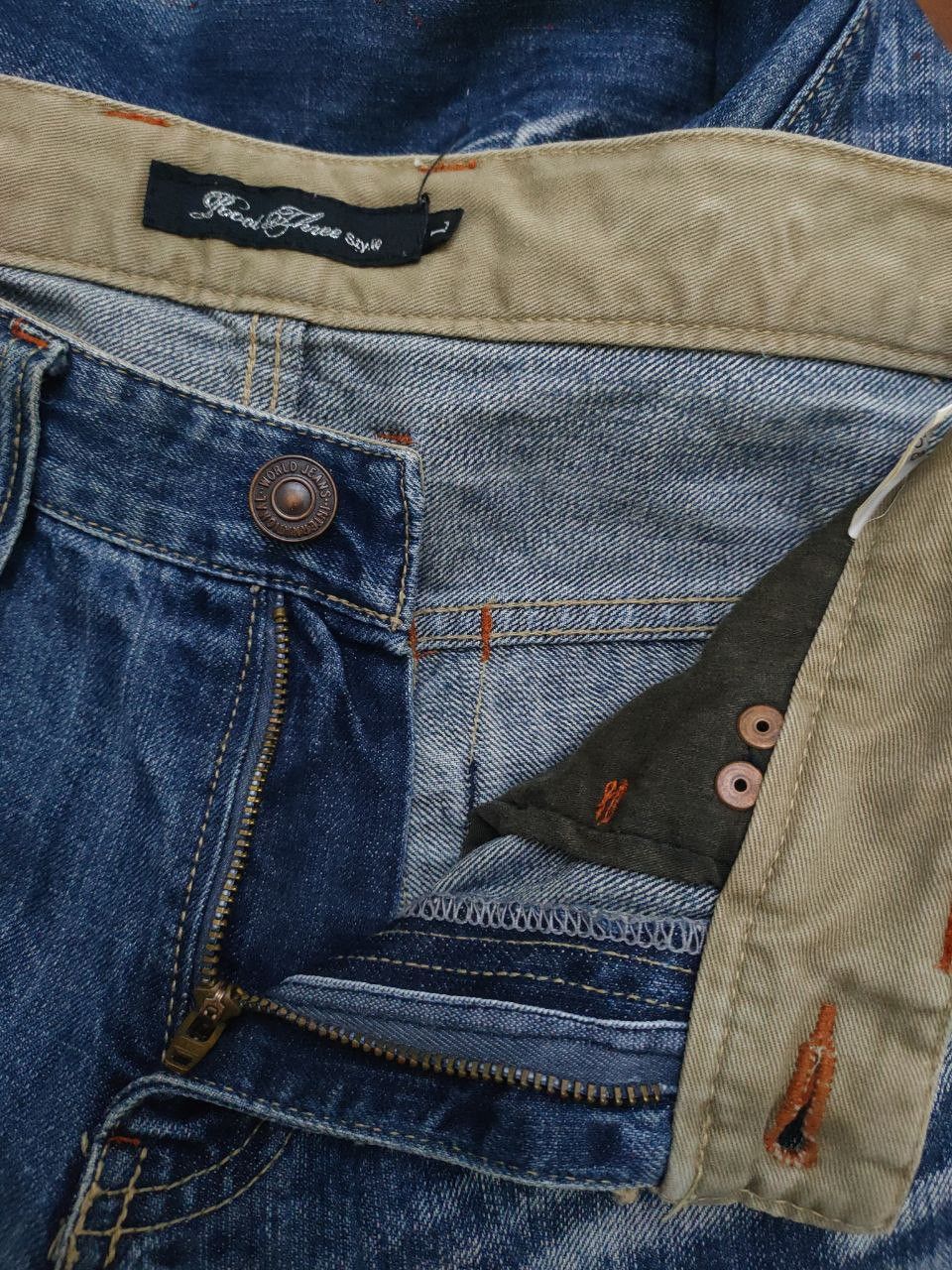 Japanese Brand Root Three Painter Denim Size US 33 - 9 Thumbnail