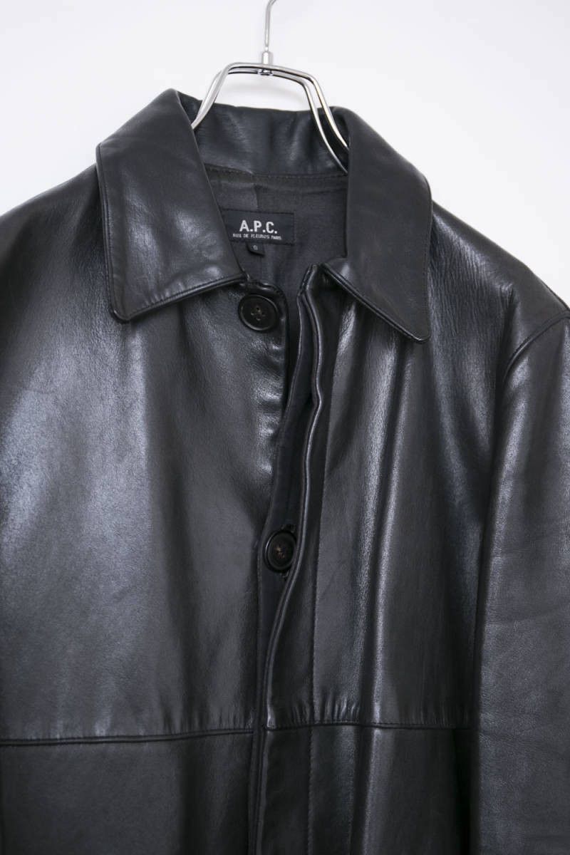A.P.C. Horse Leather Coat - made in France - APC archive Size US M / EU 48-50 / 2 - 3 Thumbnail