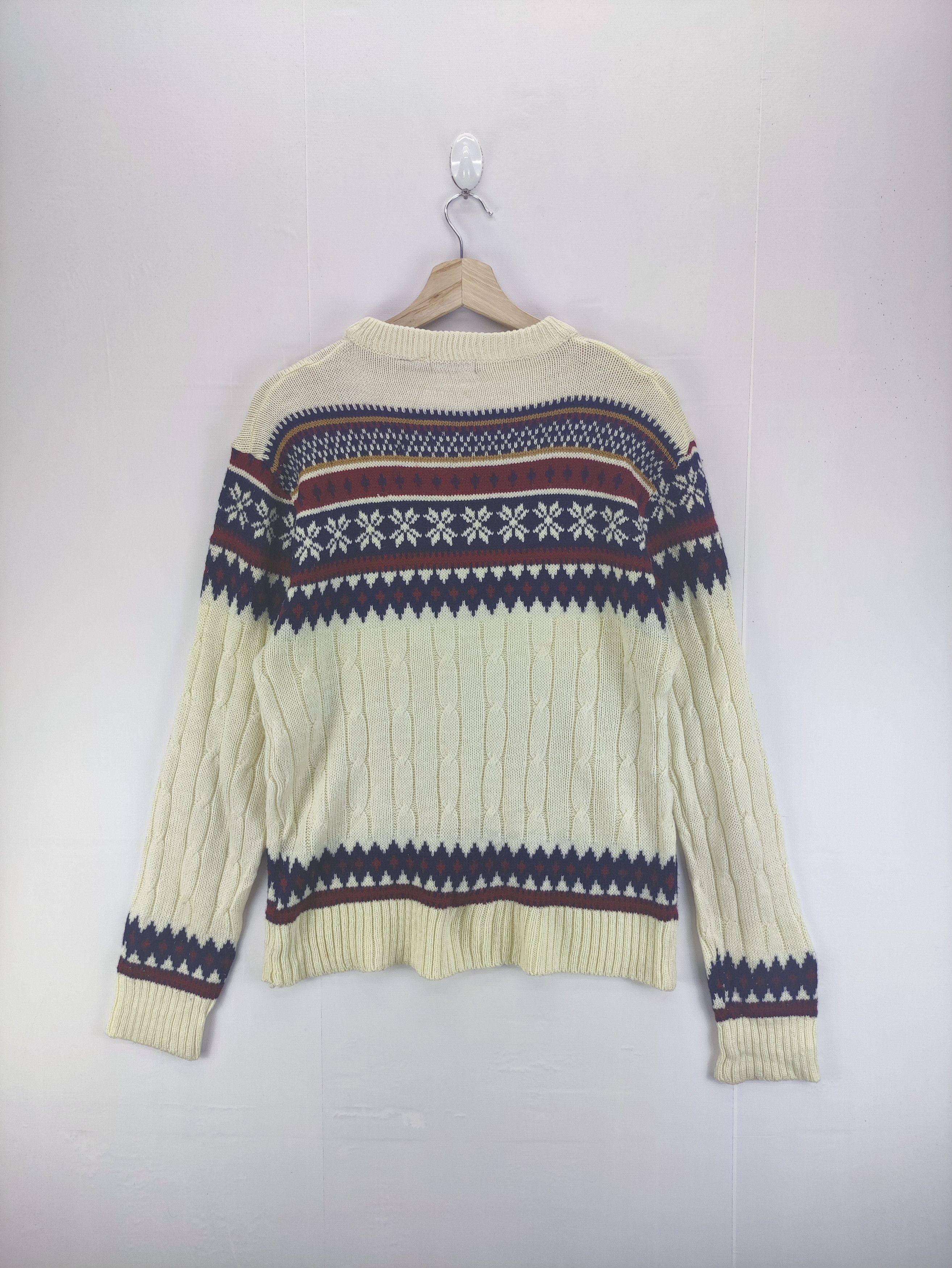 Aran Isles Knitwear Vintage Hudsons Coloured Cable Knit Sweater Jumper Size US M / EU 48-50 / 2 - 4 Thumbnail