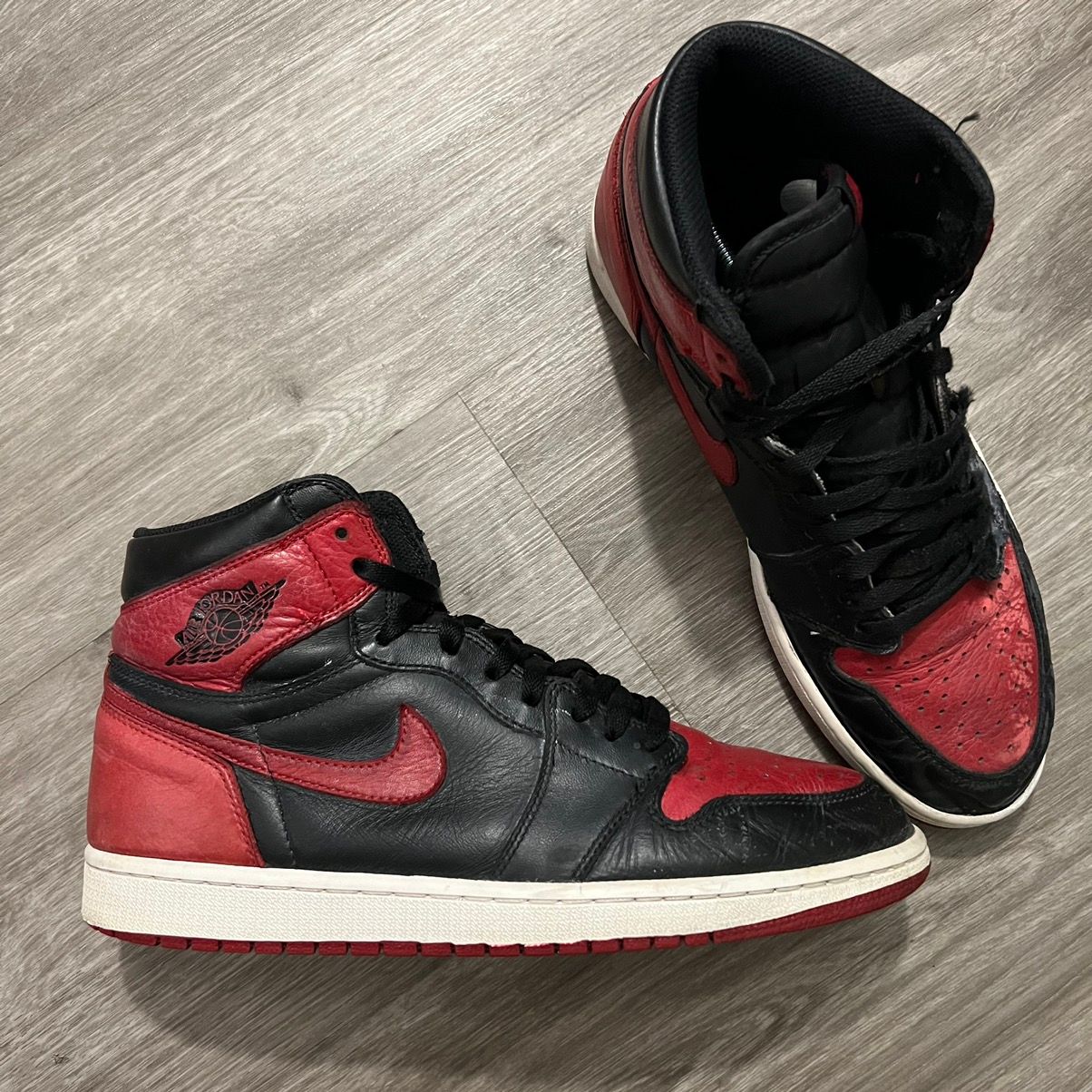 Pre-owned Jordan Nike Air Jordan 1 Bred Banned 2016 Shoes In Red