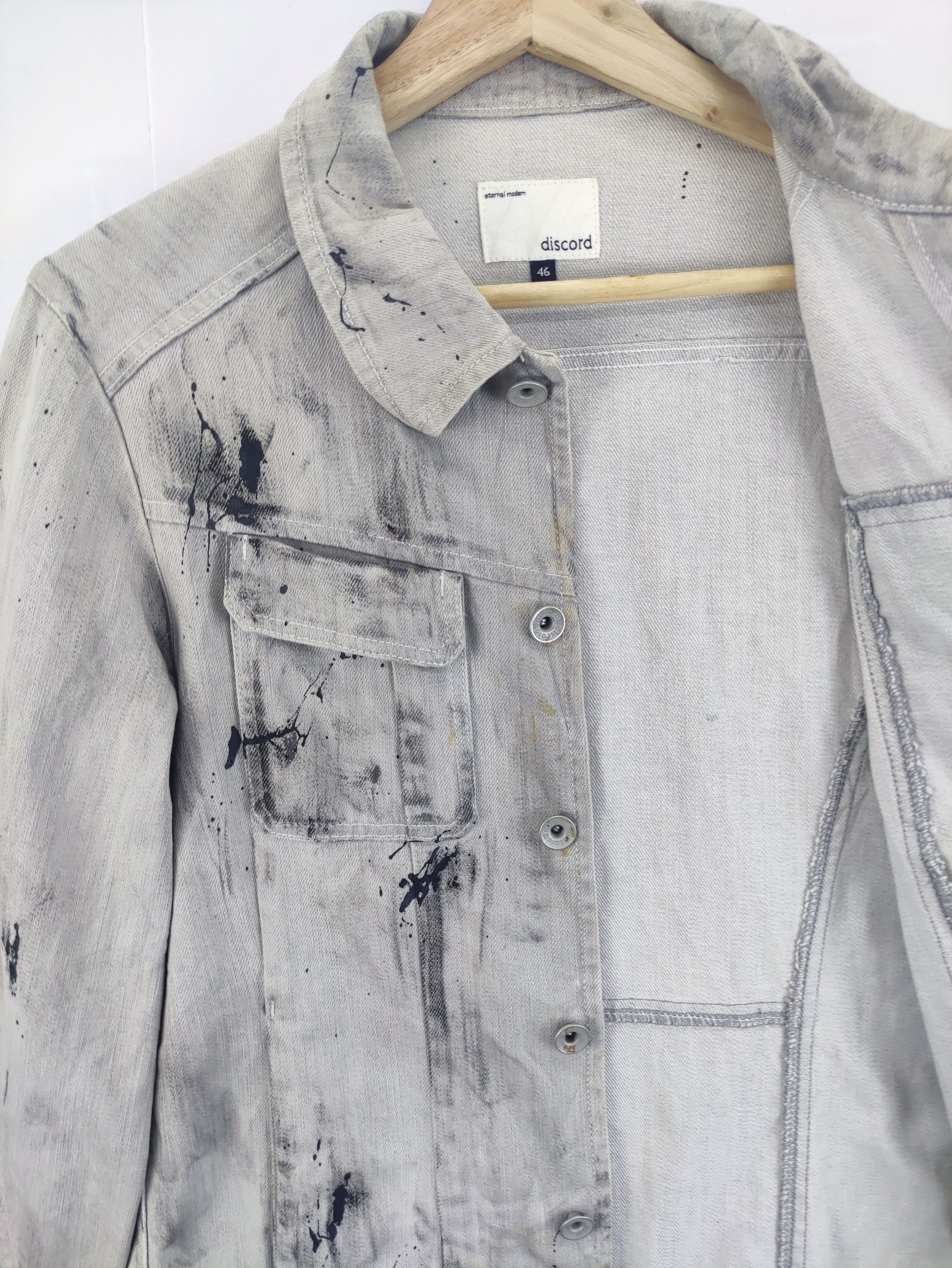 Denime Vintage Denim Jacket Paint Splash Size US S / EU 44-46 / 1 - 5 Thumbnail