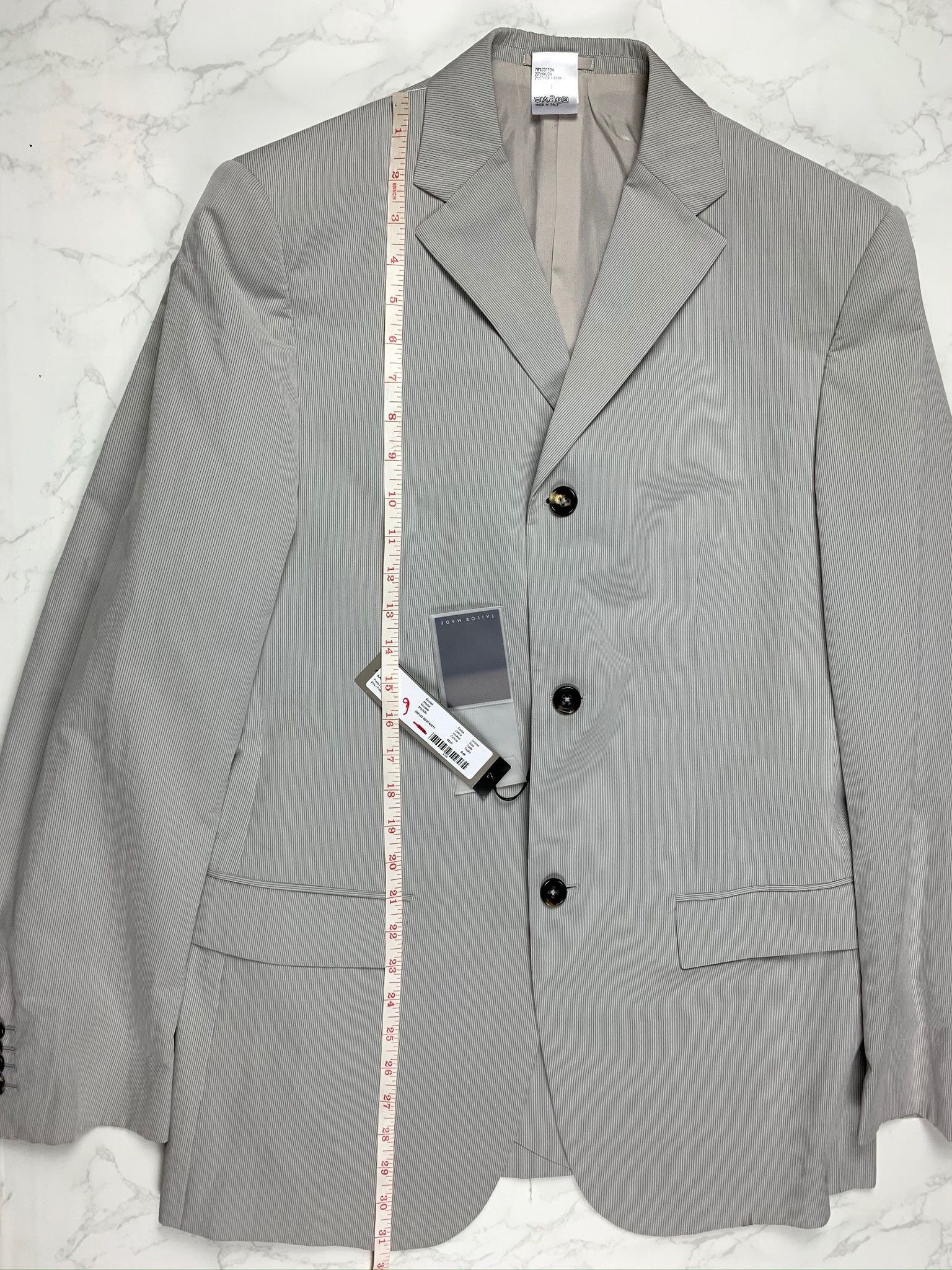 Jil Sander 🔥65% OFF🔥 [SALE] Jil Sander Grey Striped Suit Size 48R - 3 Thumbnail