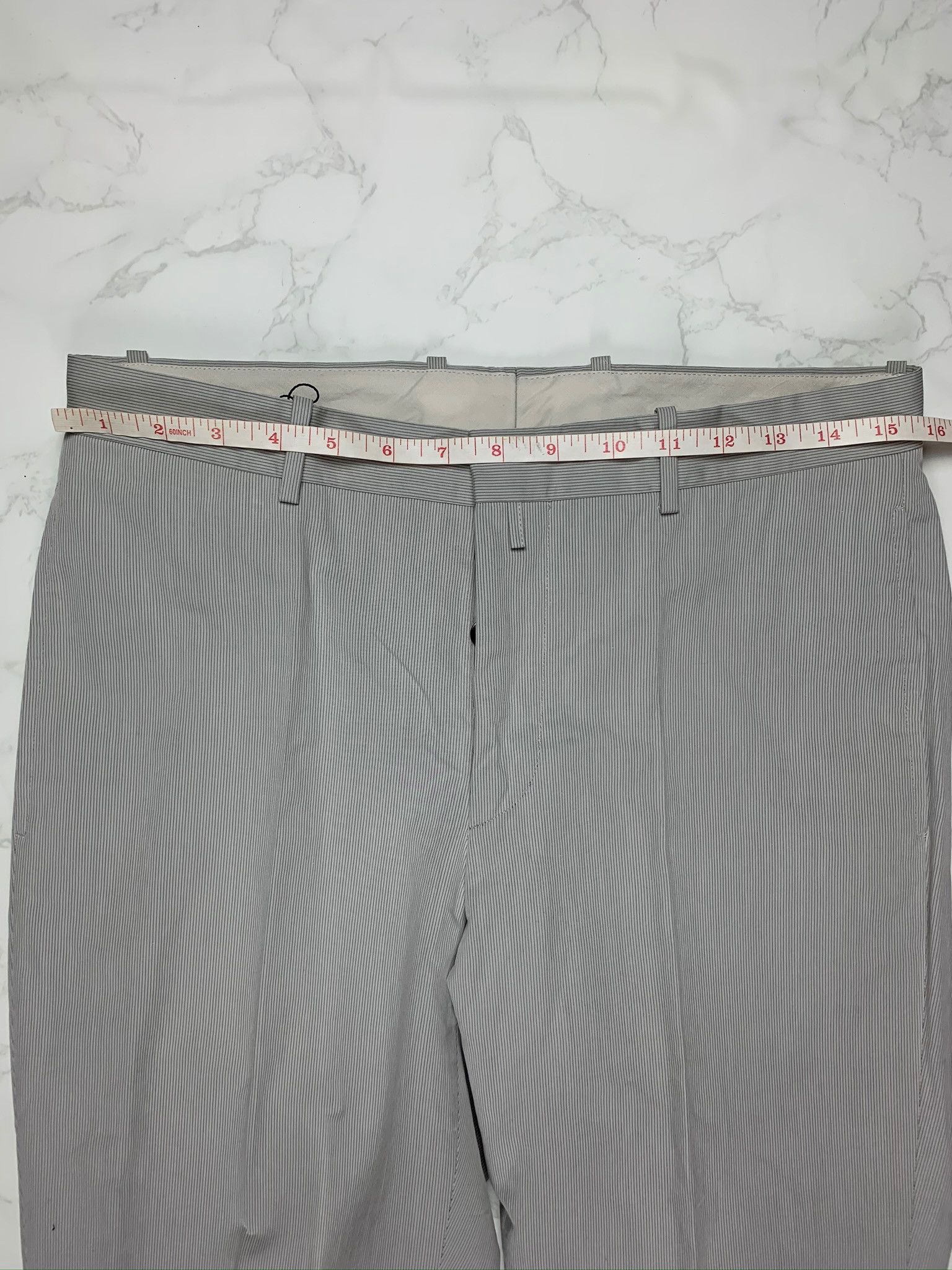Jil Sander 🔥65% OFF🔥 [SALE] Jil Sander Grey Striped Suit Size 48R - 17 Thumbnail